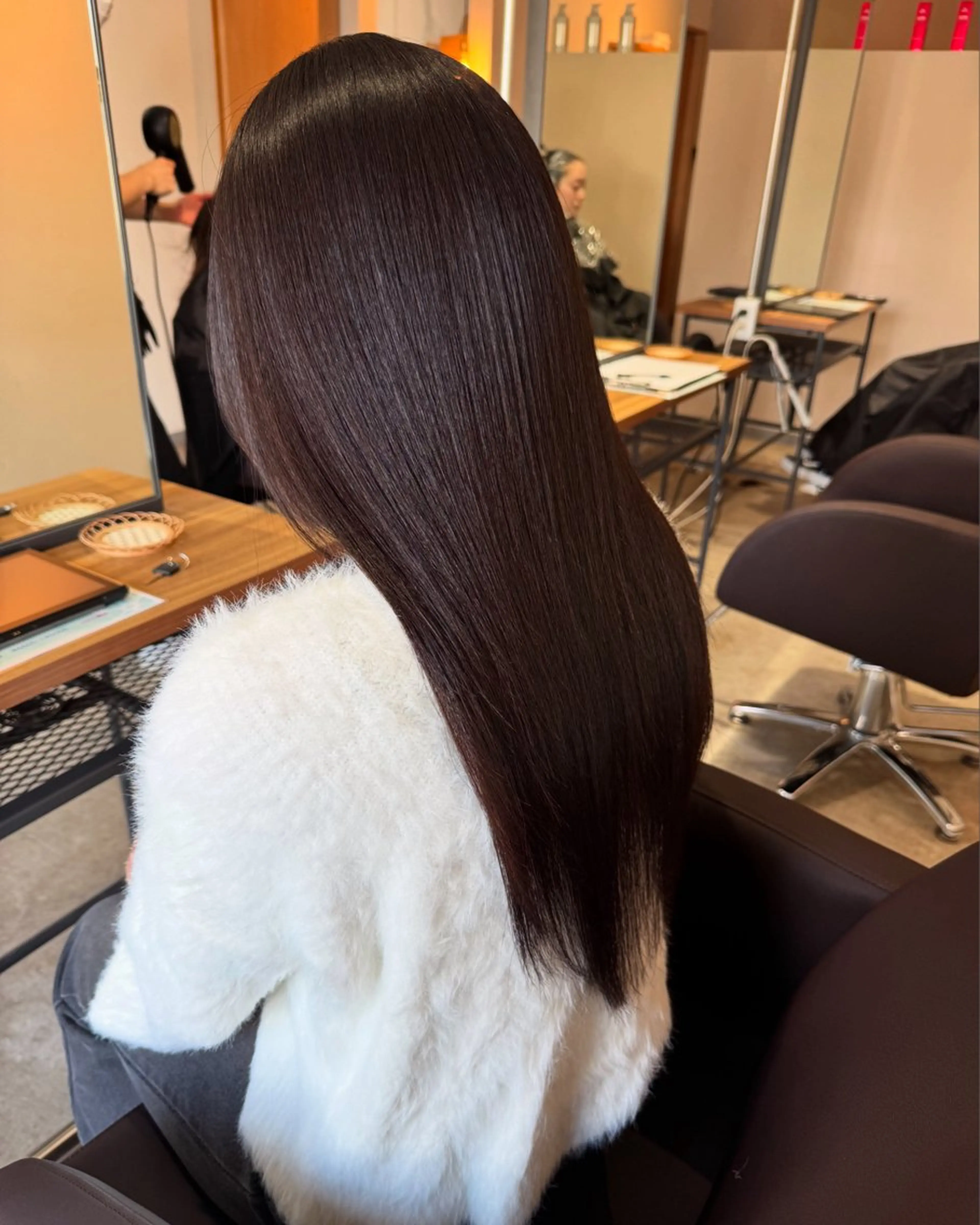 ロング 縮毛矯正 トリートメント ✨髪質改善美髪矯正✨ ボブ/韓国レイヤー✨のヘアスタイル