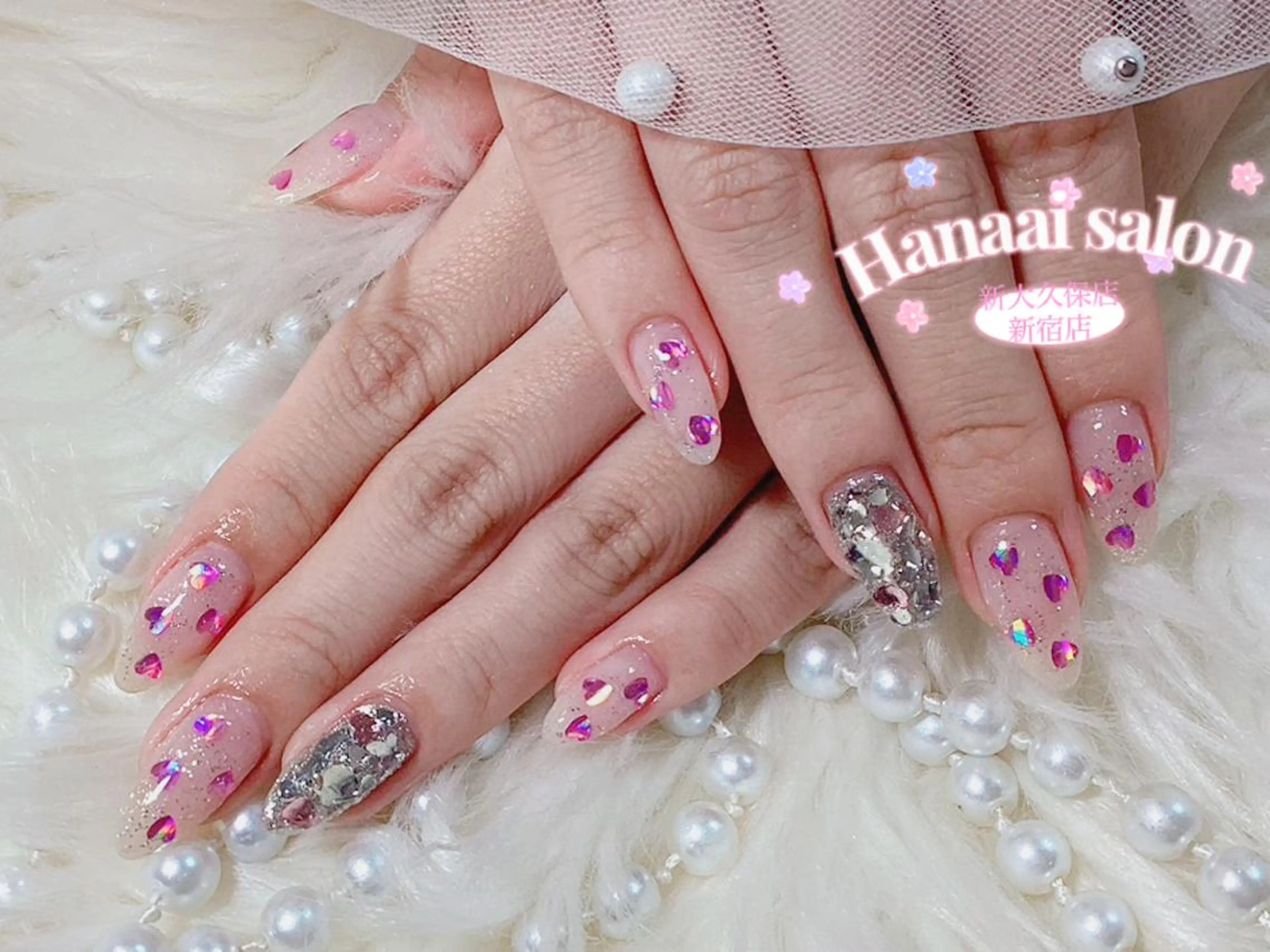 ネイル ハンドネイル Hanaai salon あまねのネイルデザイン