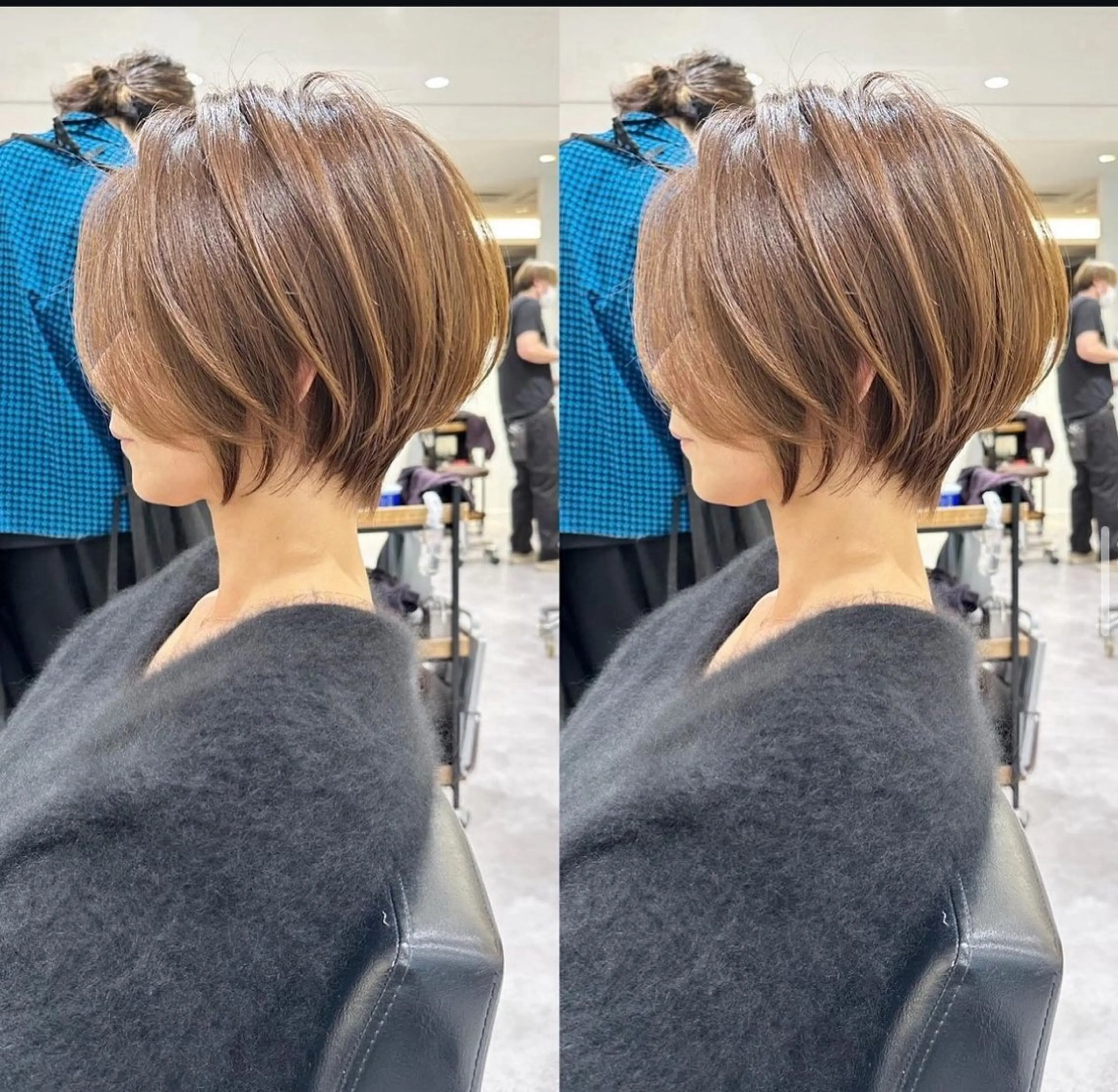 ショート ショートボブ ボブ ショートヘア 無料カットモデル /小顔ショート/荒砂のヘアスタイル