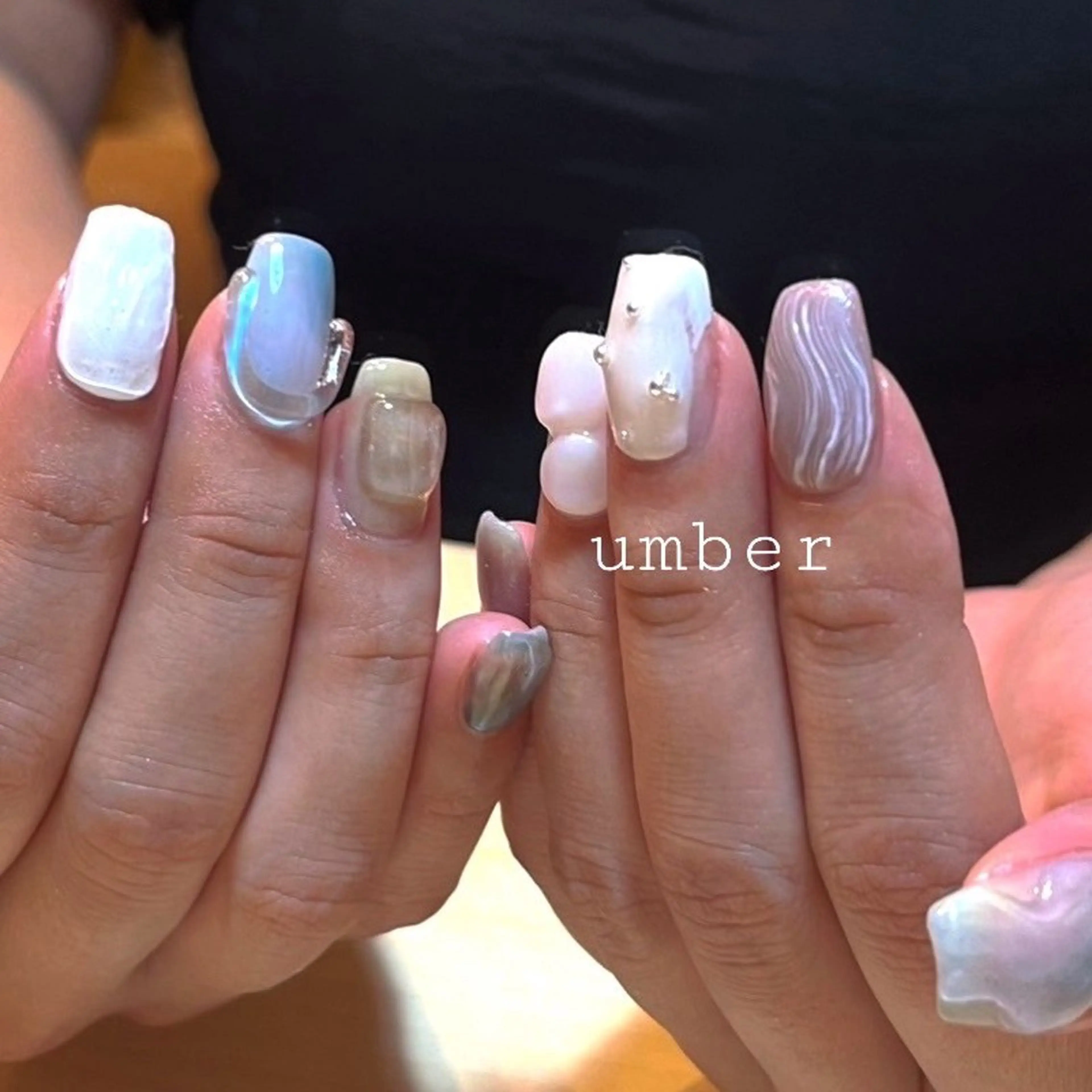 ネイル ハンドネイル umber 三茶1分のネイルデザイン