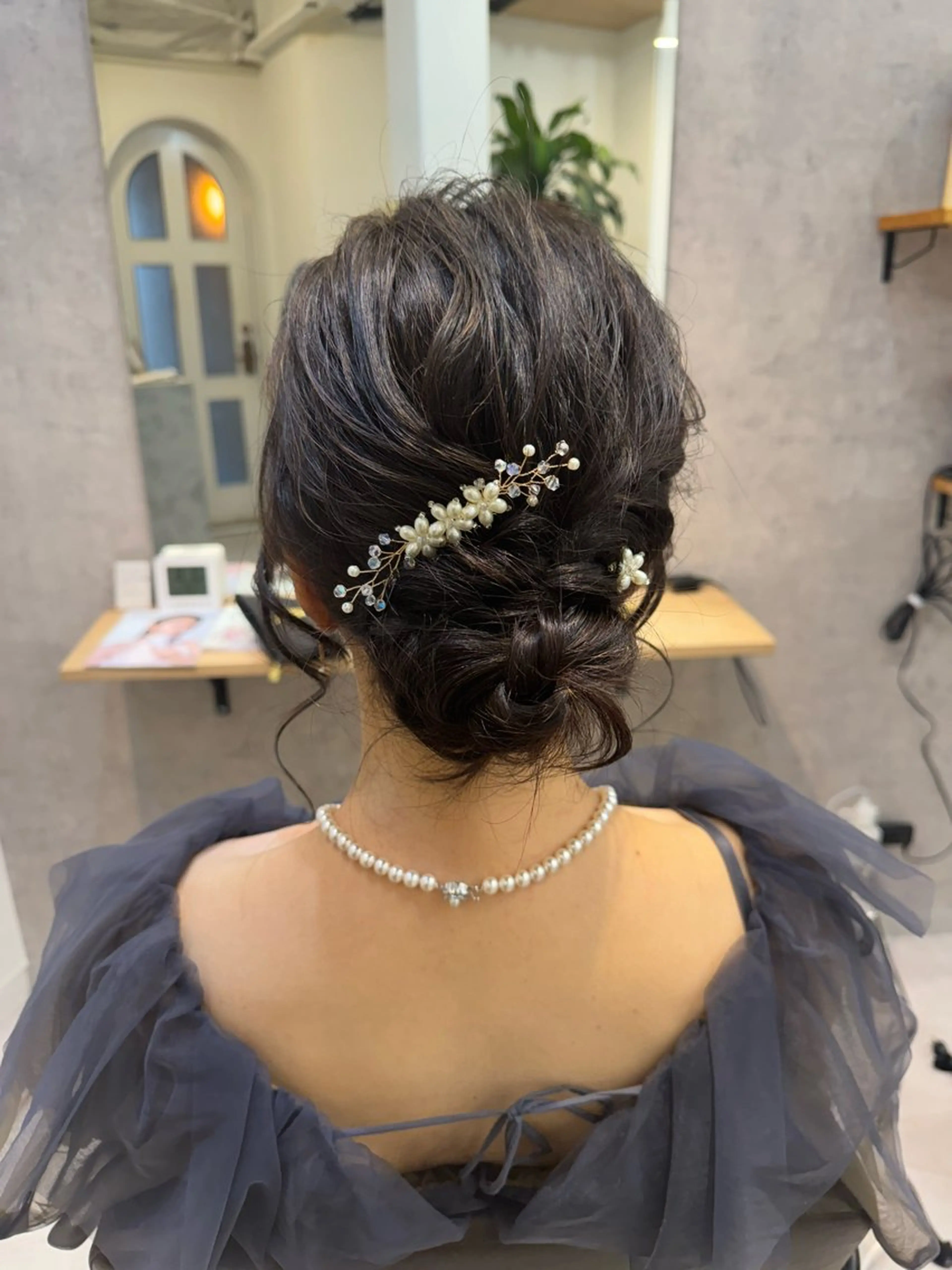 ミディアム ヘアアレンジ 結婚式・ブライダル ヘアセット Dxxxx III所属・女性目線の大人 メンズ*Ayakaのヘアスタイル
