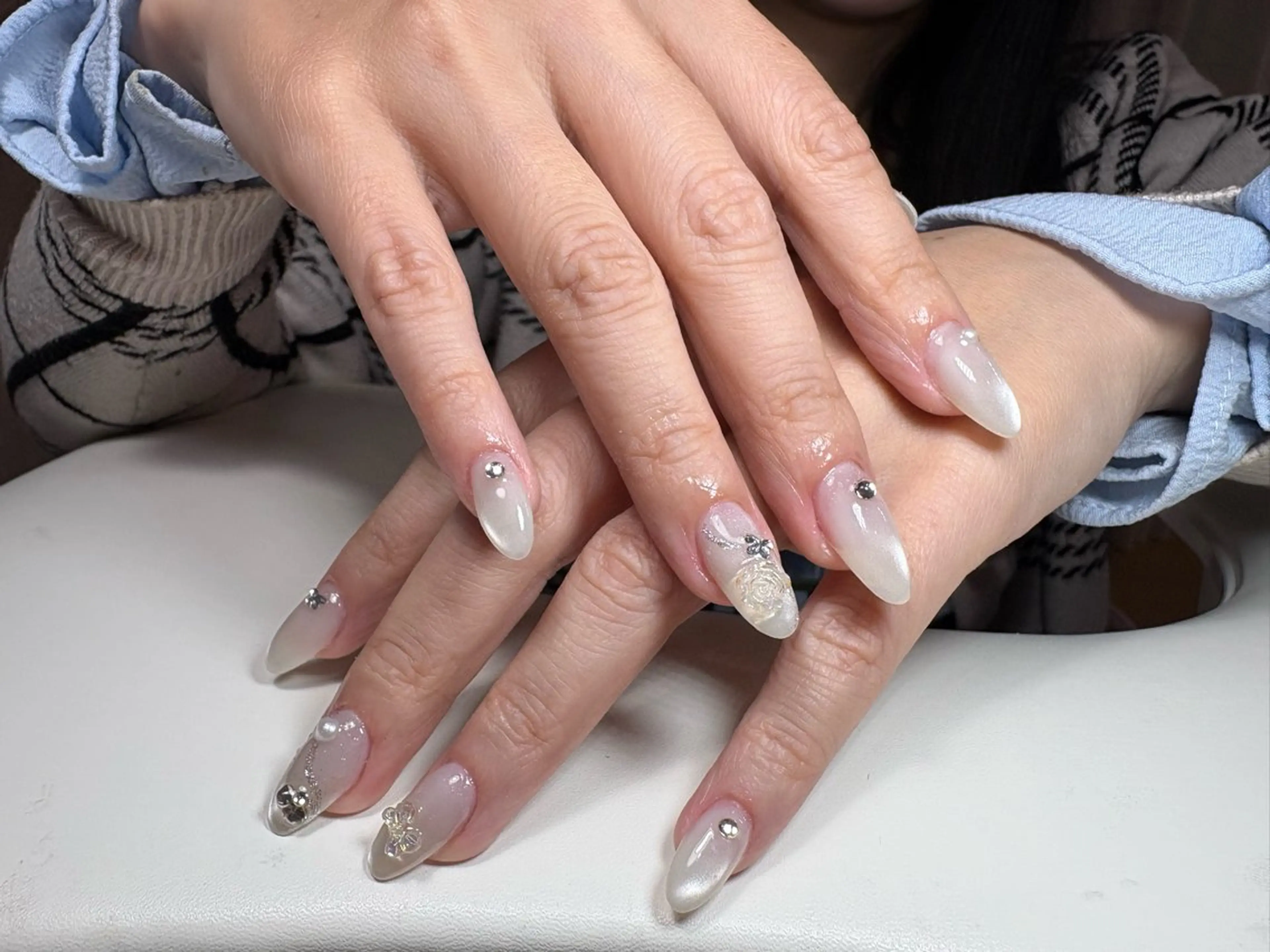 ネイル 韓国ネイル シンプルネイル ネイルチップ ハンドネイル ゆい ノエラネイルのネイルデザイン