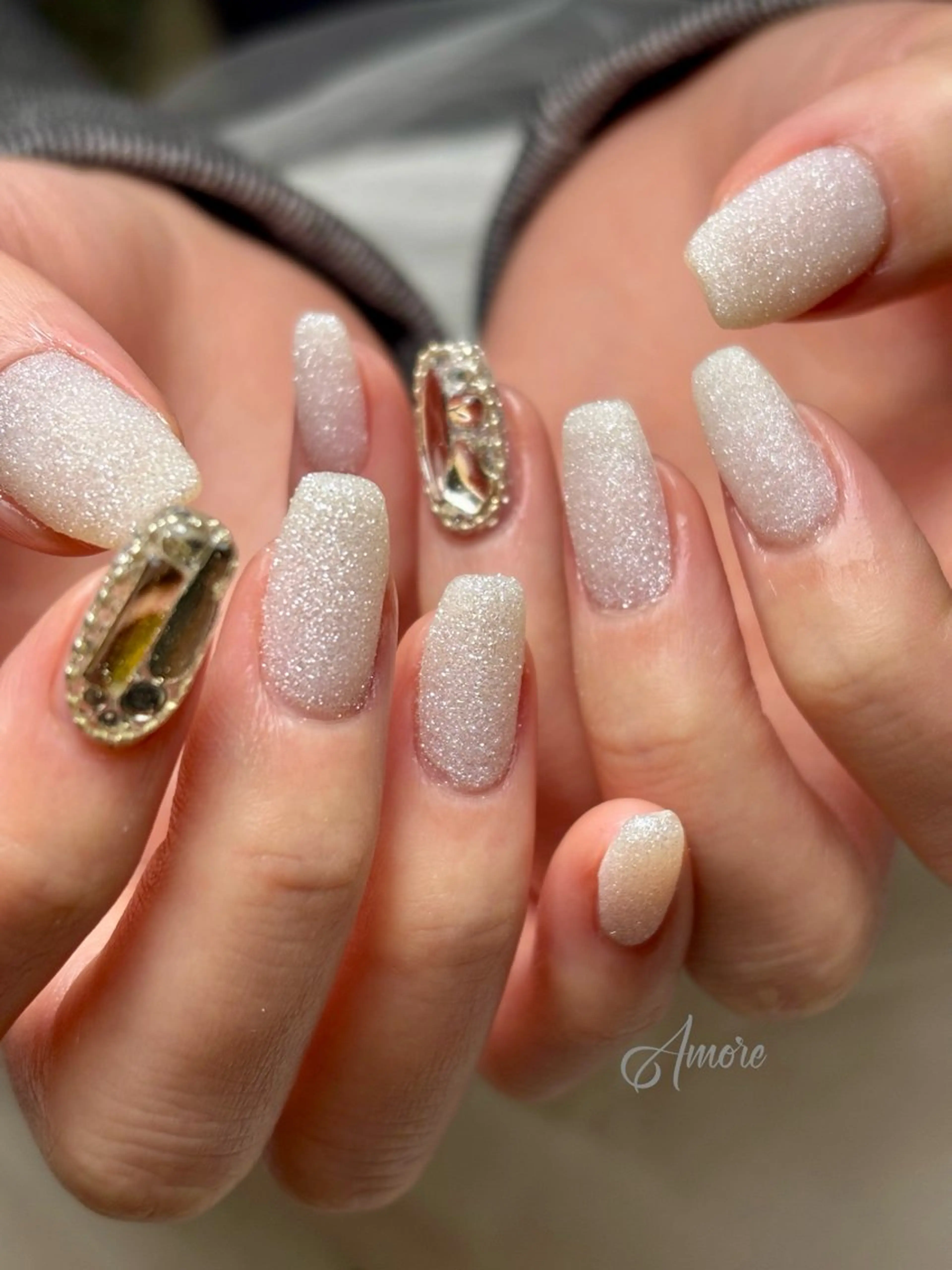 ネイル 桜ネイル ジェルネイル キラキラネイル 韓国ネイル マグネットネイル You kyehwaのネイルデザイン