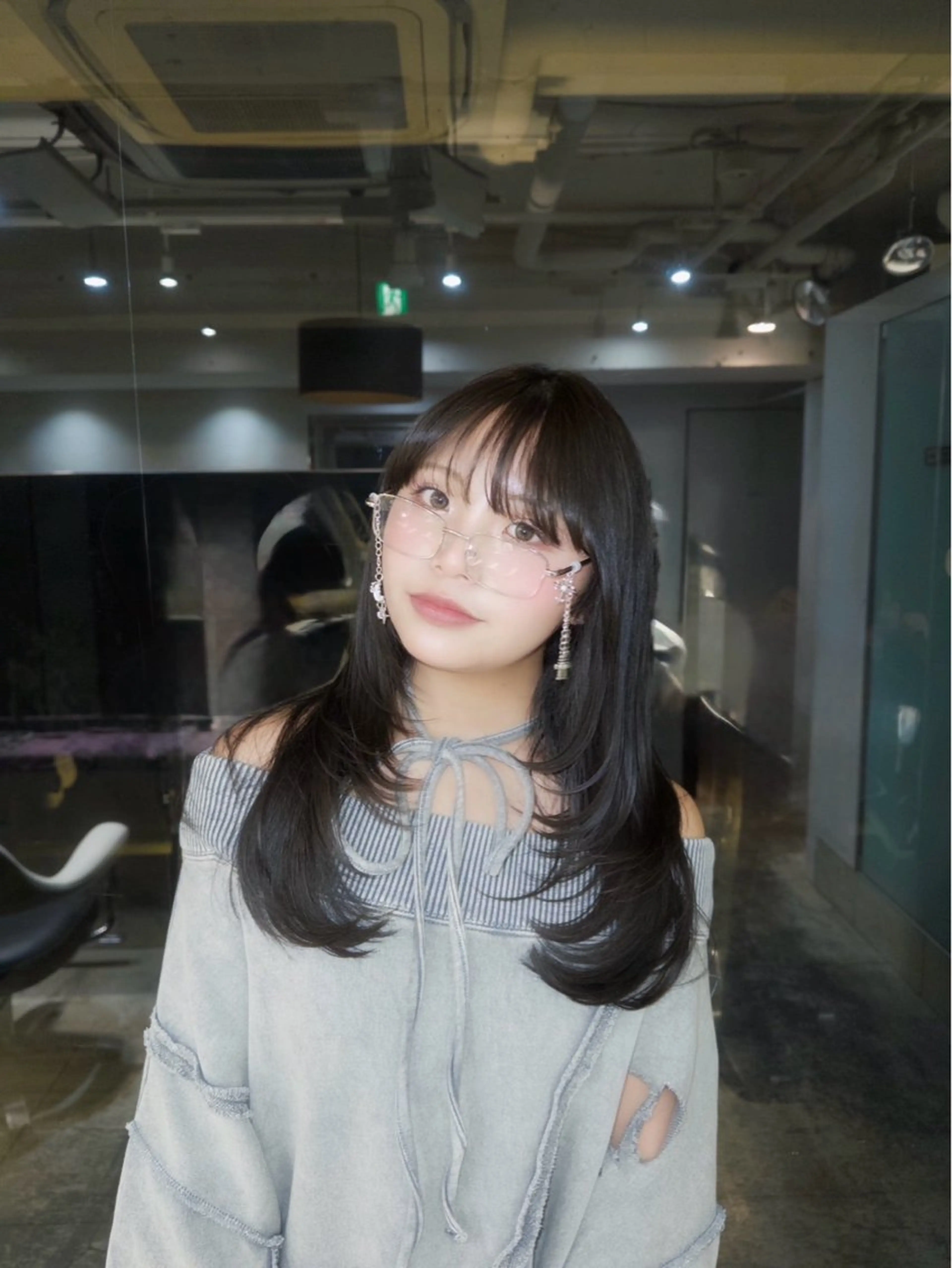 カラー オリーブグレー 二宮 陽太のヘアスタイル