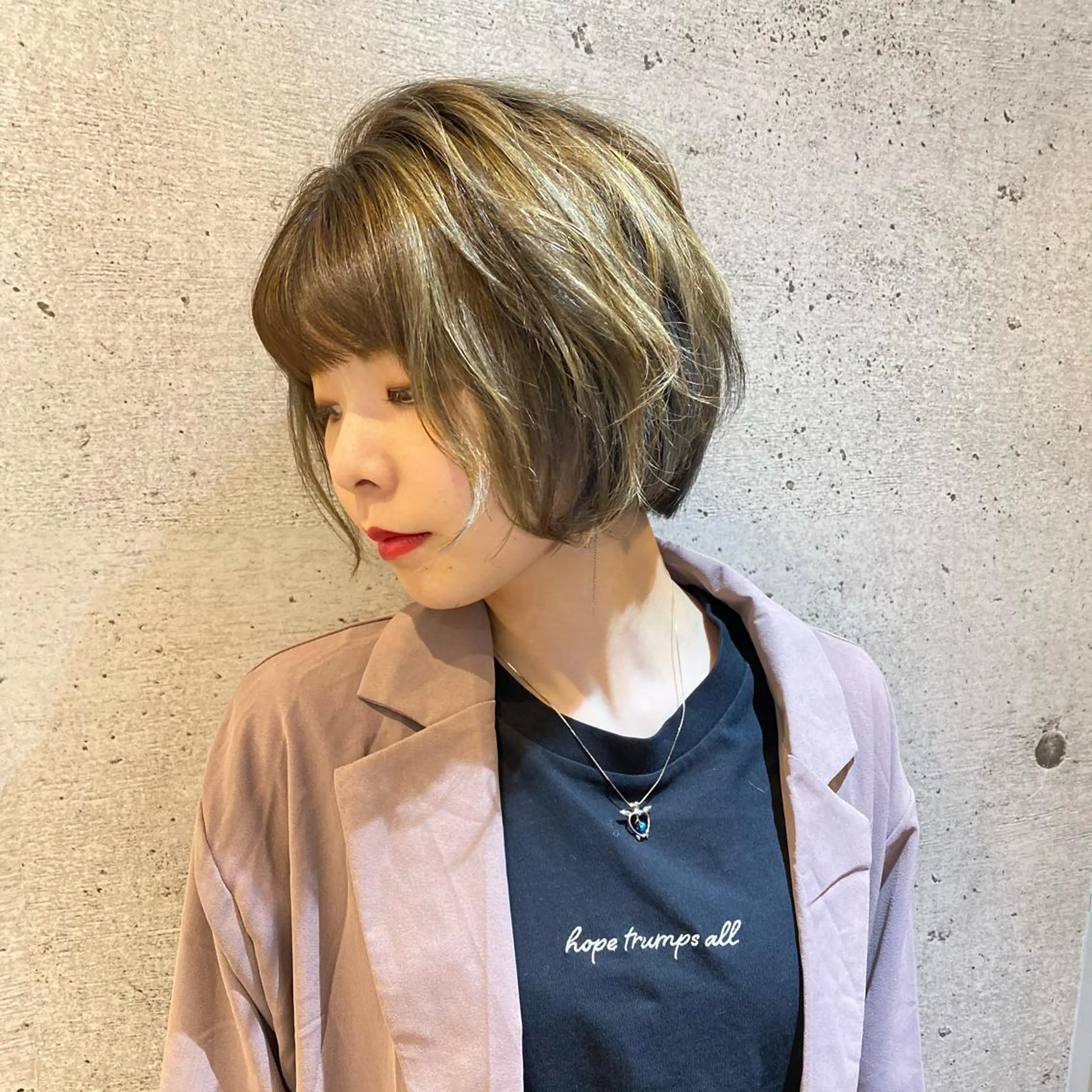 ショート カラー カット ヘアカラー トリートメント 久保 敏之のヘアスタイル