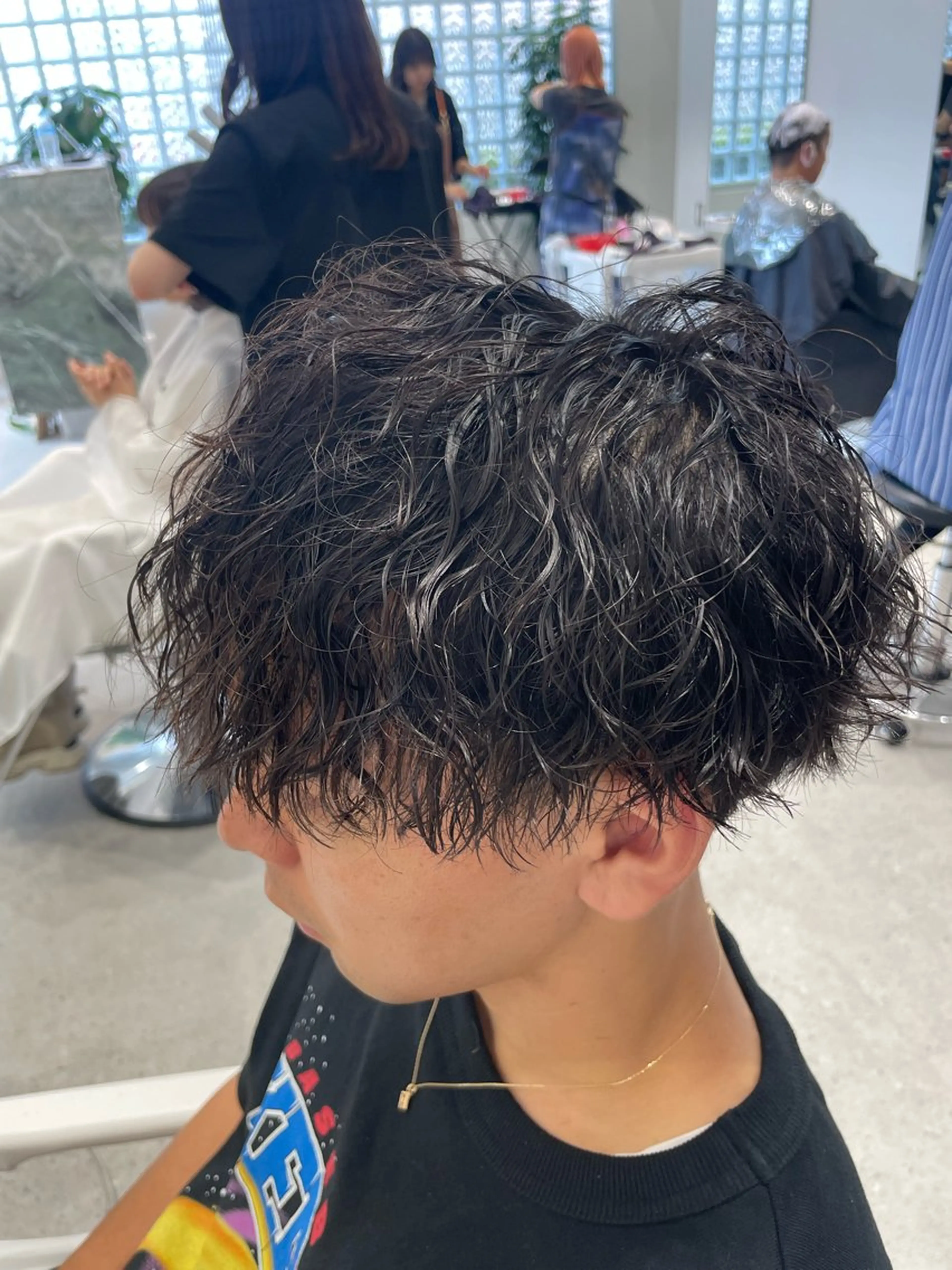 パーマ メンズ 無料ショートモデル 募集中❗️秋山ひらいのヘアスタイル