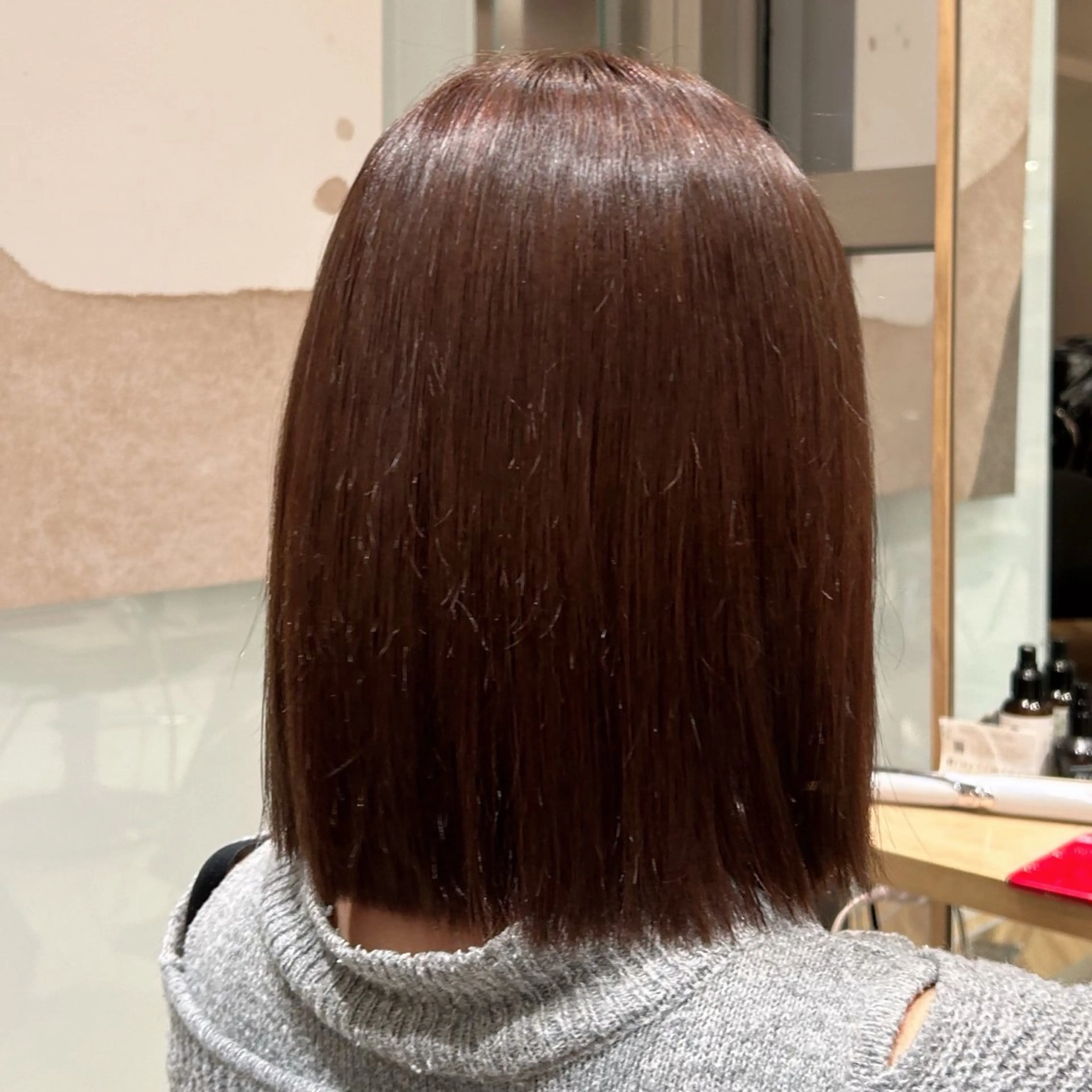 カラー ブラウンカラー オリーブブラウン ︎︎🌟韓国艶カラー ︎🌟璃奈 (ﾘﾅ)のヘアスタイル