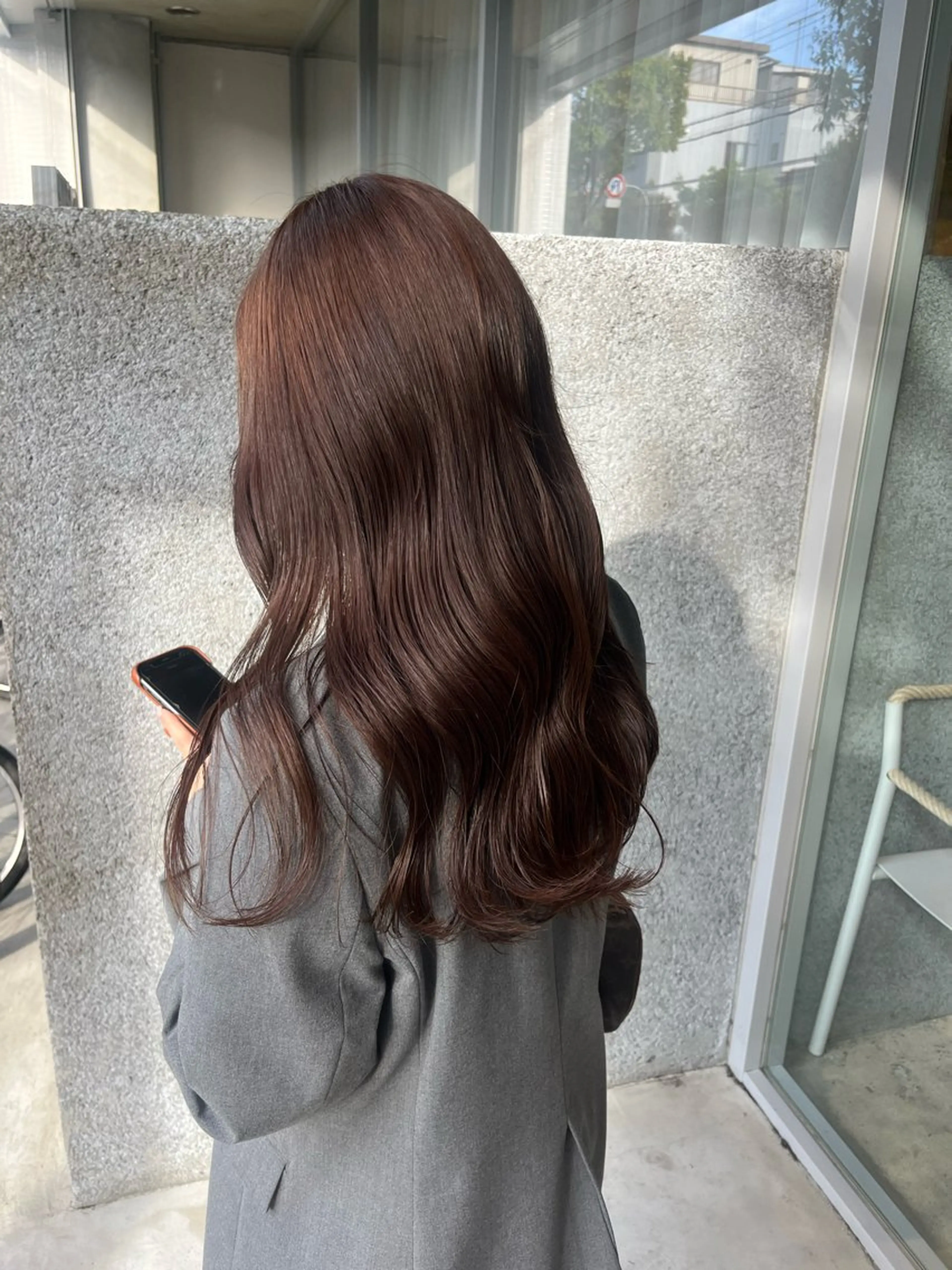 ロング 藤井 美歩/赤髪のヘアスタイル