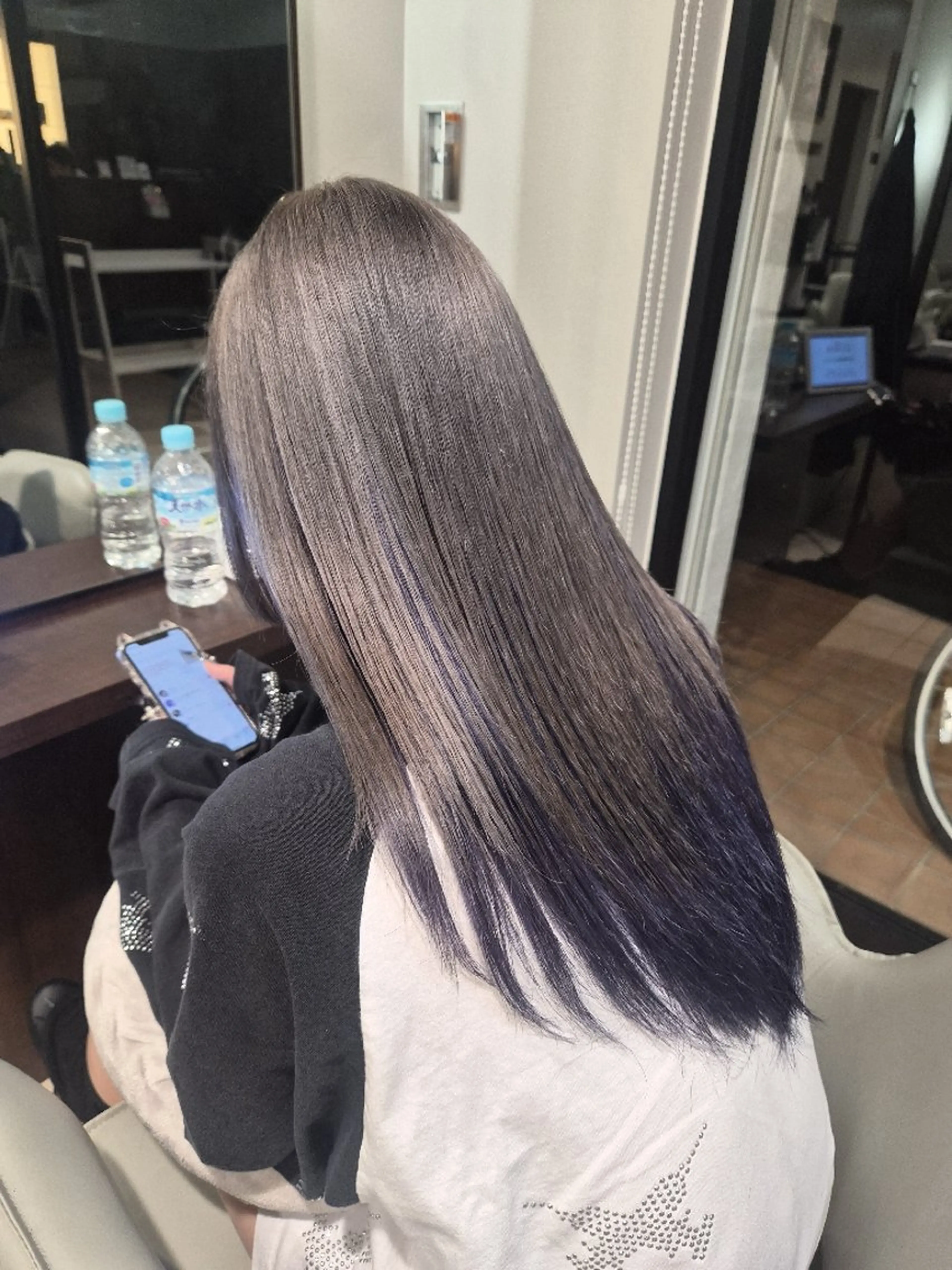 カラー ロング ヘアカラー Miyavi/カラー ショートボブのヘアスタイル