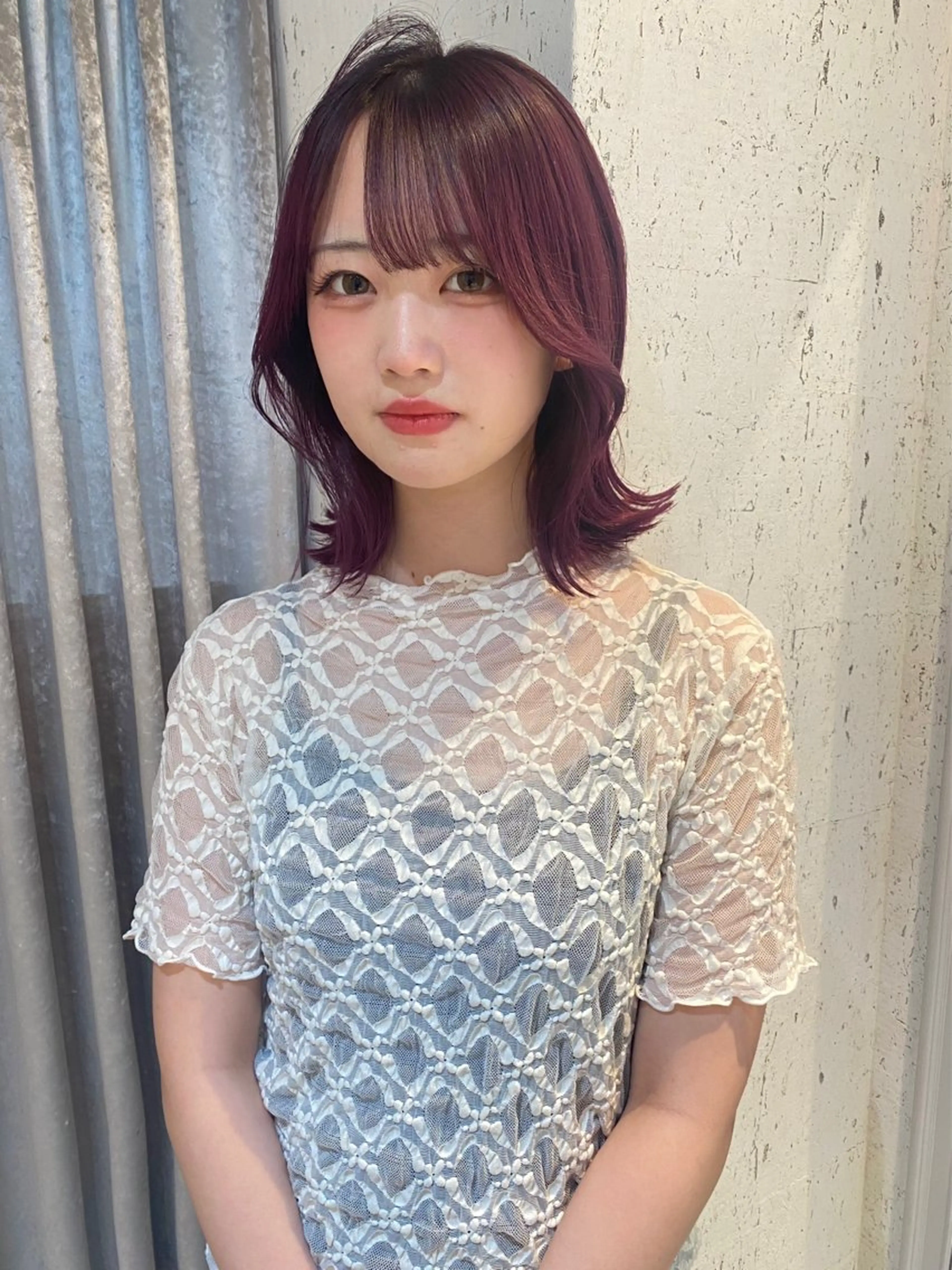 ミディアム カラー ブリーチ カット ヘアカラー トリートメント mai / linoah˚✧のヘアスタイル