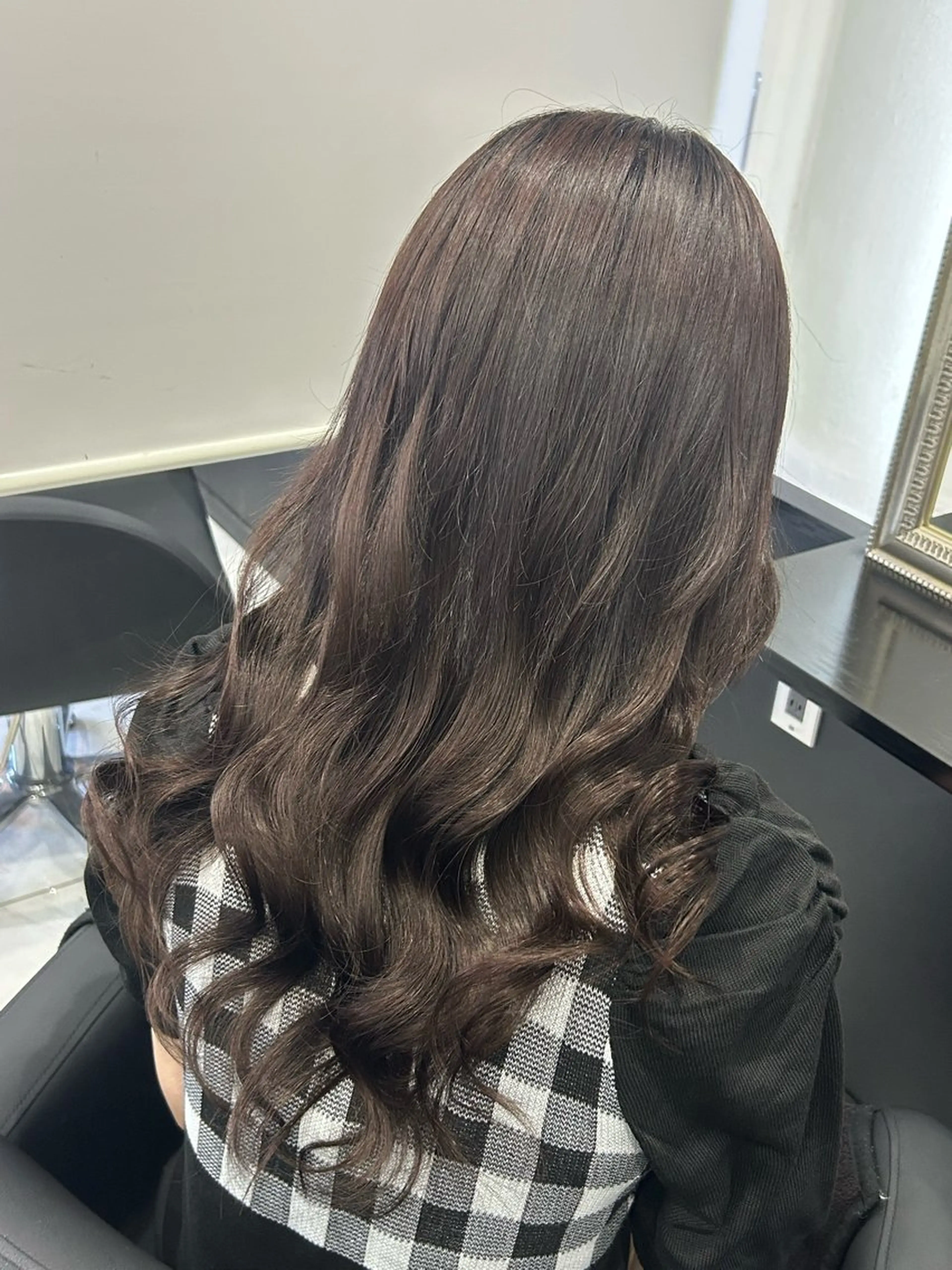 ロング プルエクステ エクステ ロング 長田 麻友子のヘアスタイル