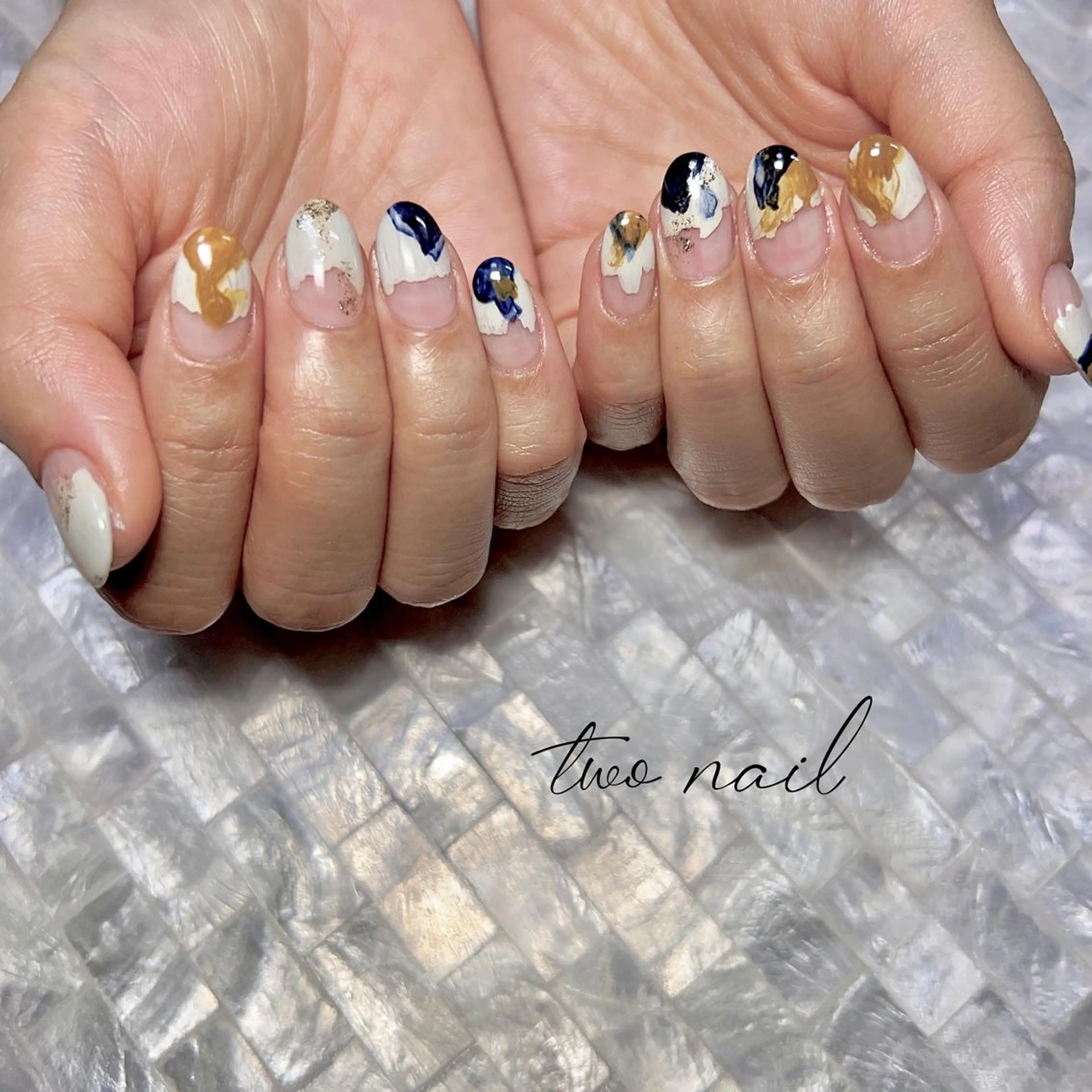 ネイル アートネイル フットネイル ハート ニュアンスネイル オフィスネイル フットネイル two nailのネイルデザイン