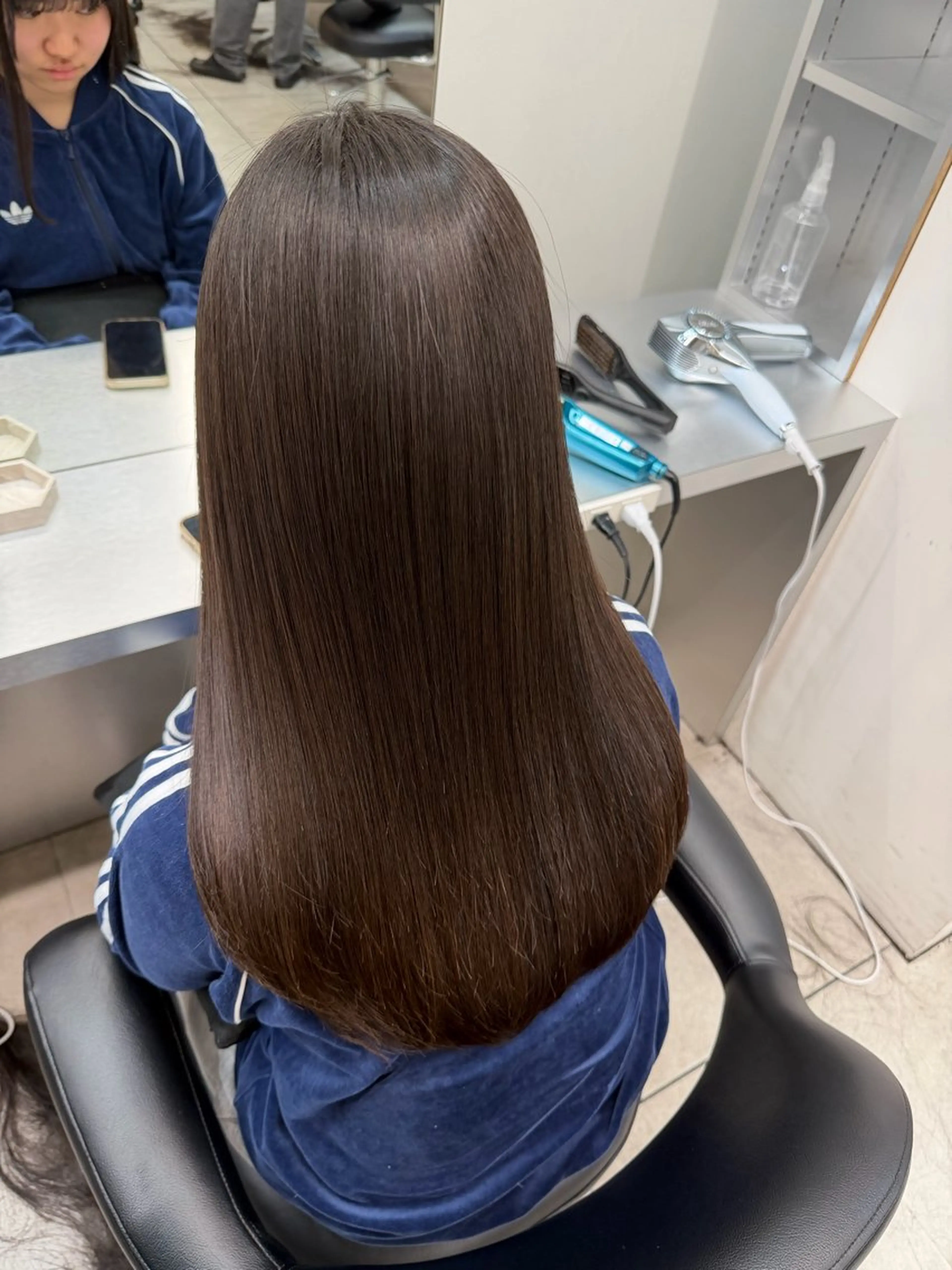 ロング カット ヘアカラー 縮毛矯正 トリートメント 艶髪/縮毛矯正/ Core mikuaのヘアスタイル