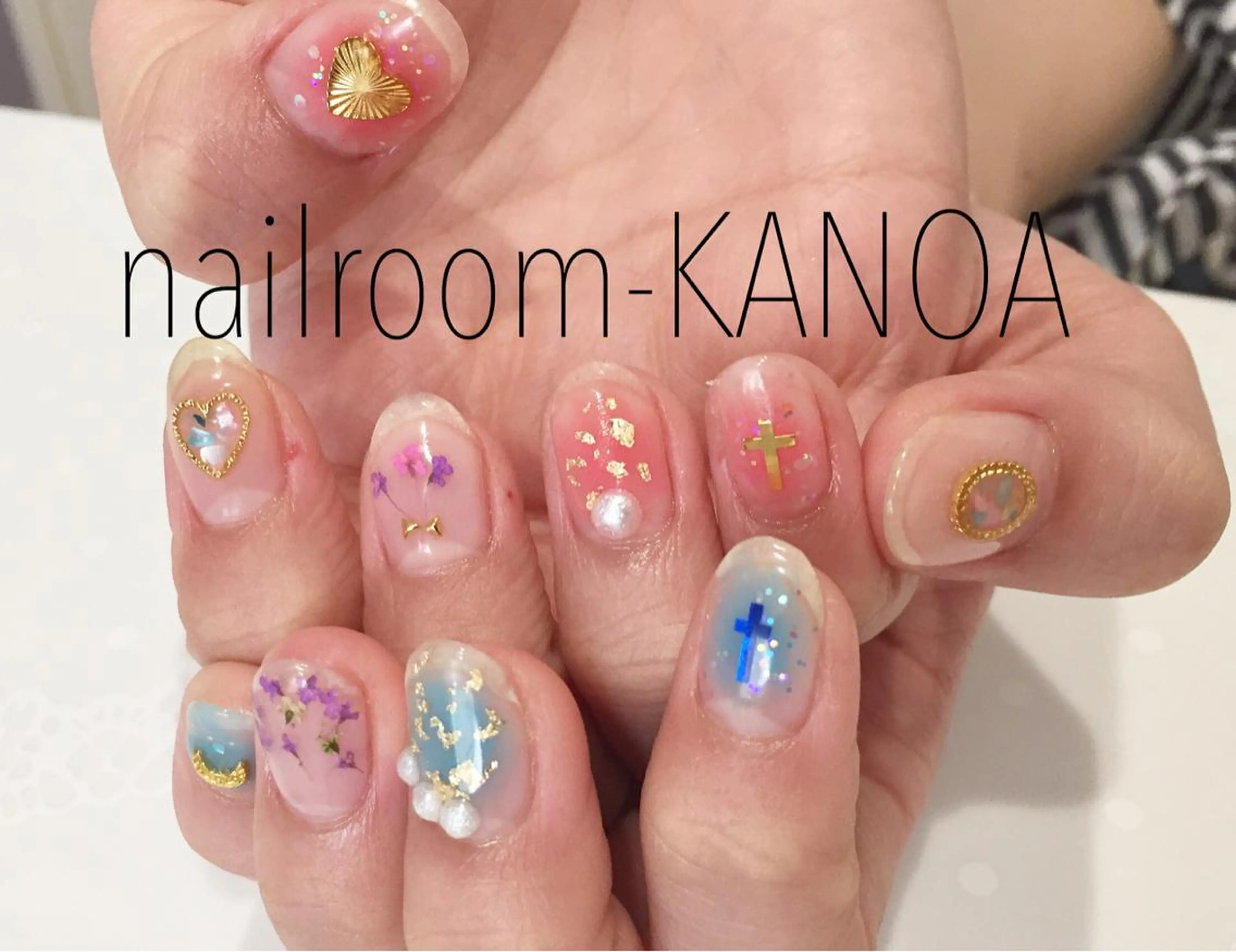 ネイル チークネイル 春ネイル nailroom- KANOAのネイルデザイン