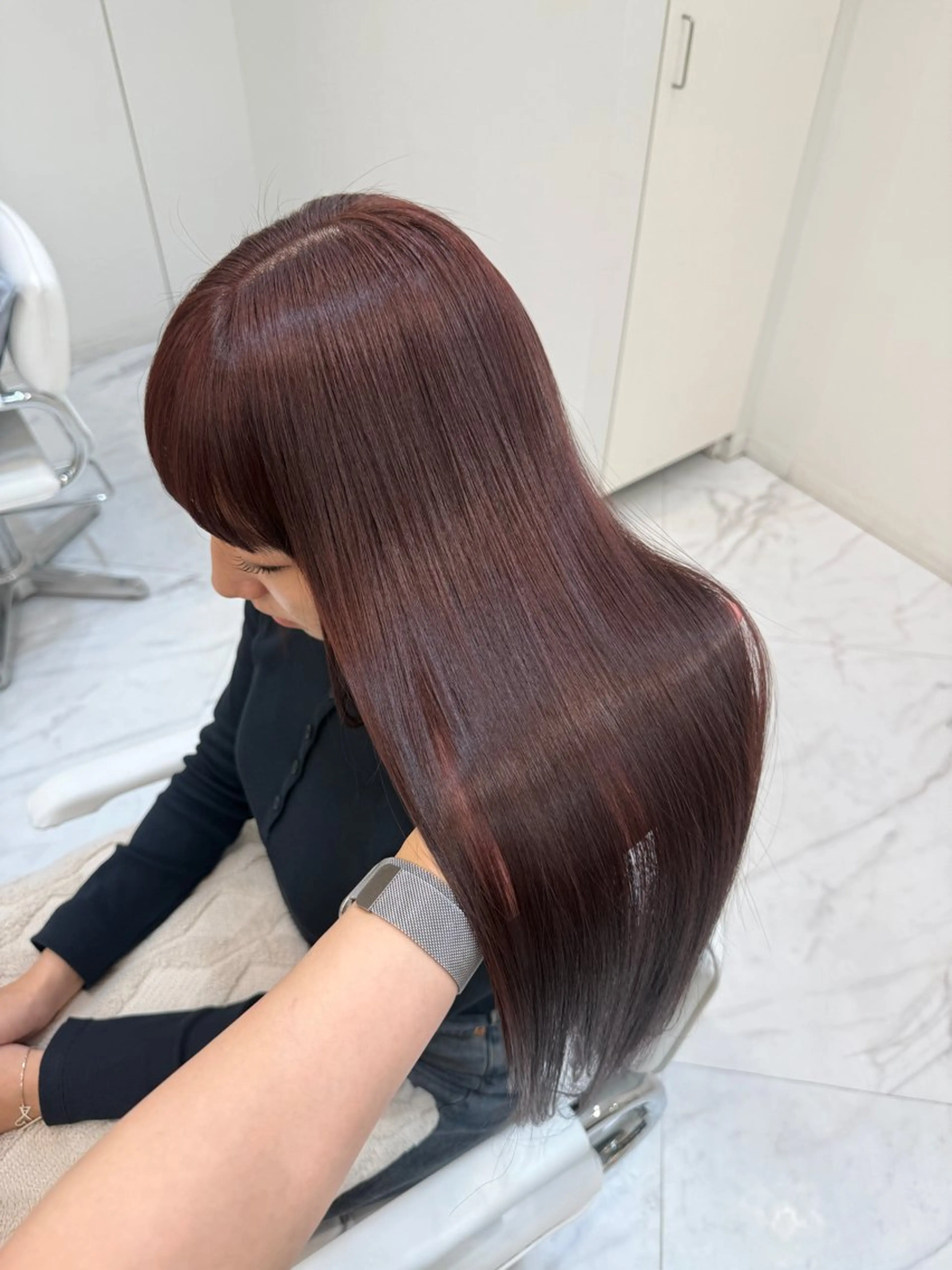 ロング ヘアカラー トリートメント 髪質改善×艶カラー / sayaka🤍のヘアスタイル