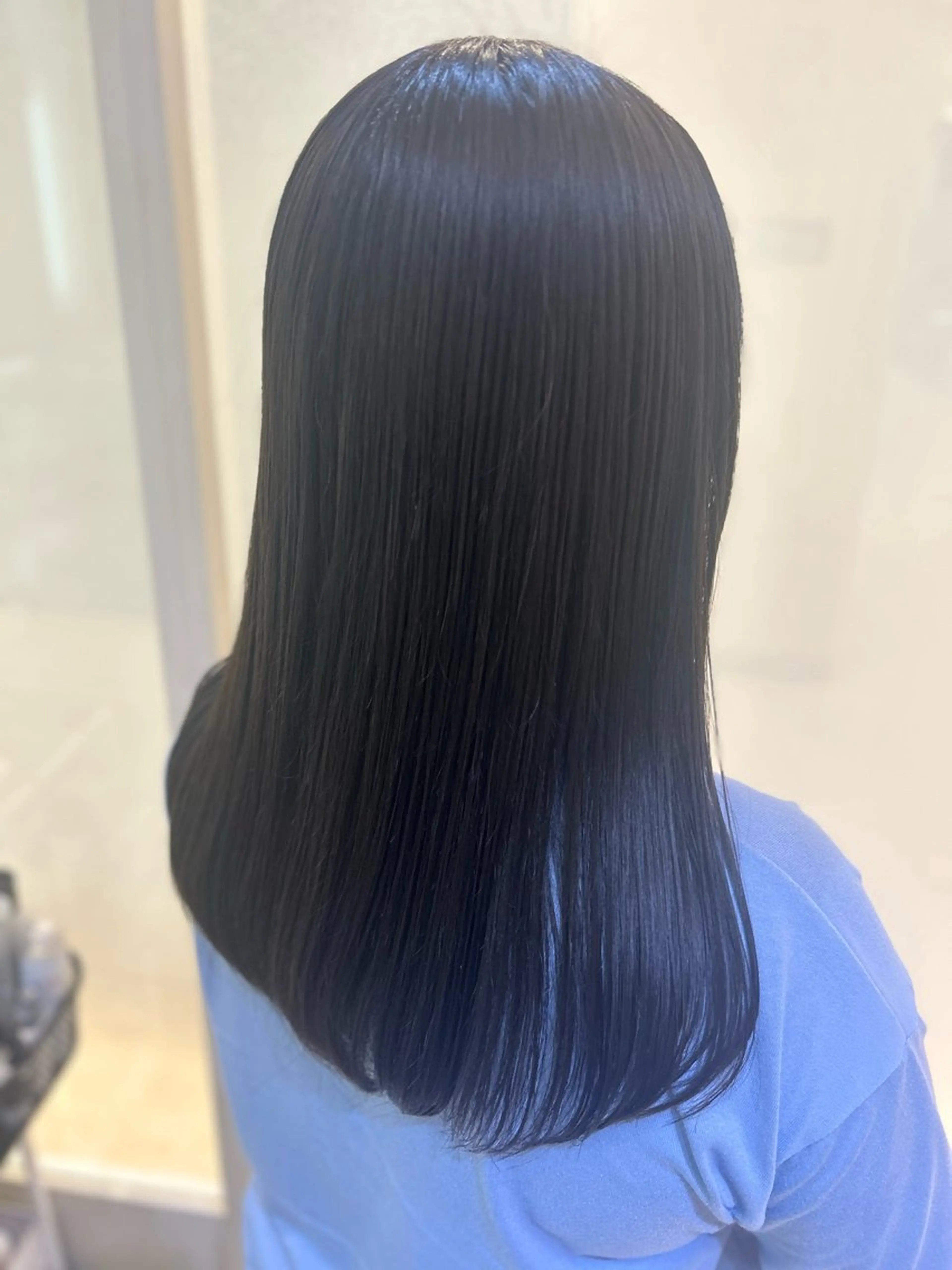 セミロング カラー 髪質改善/縮毛矯正 ササキナツミのヘアスタイル