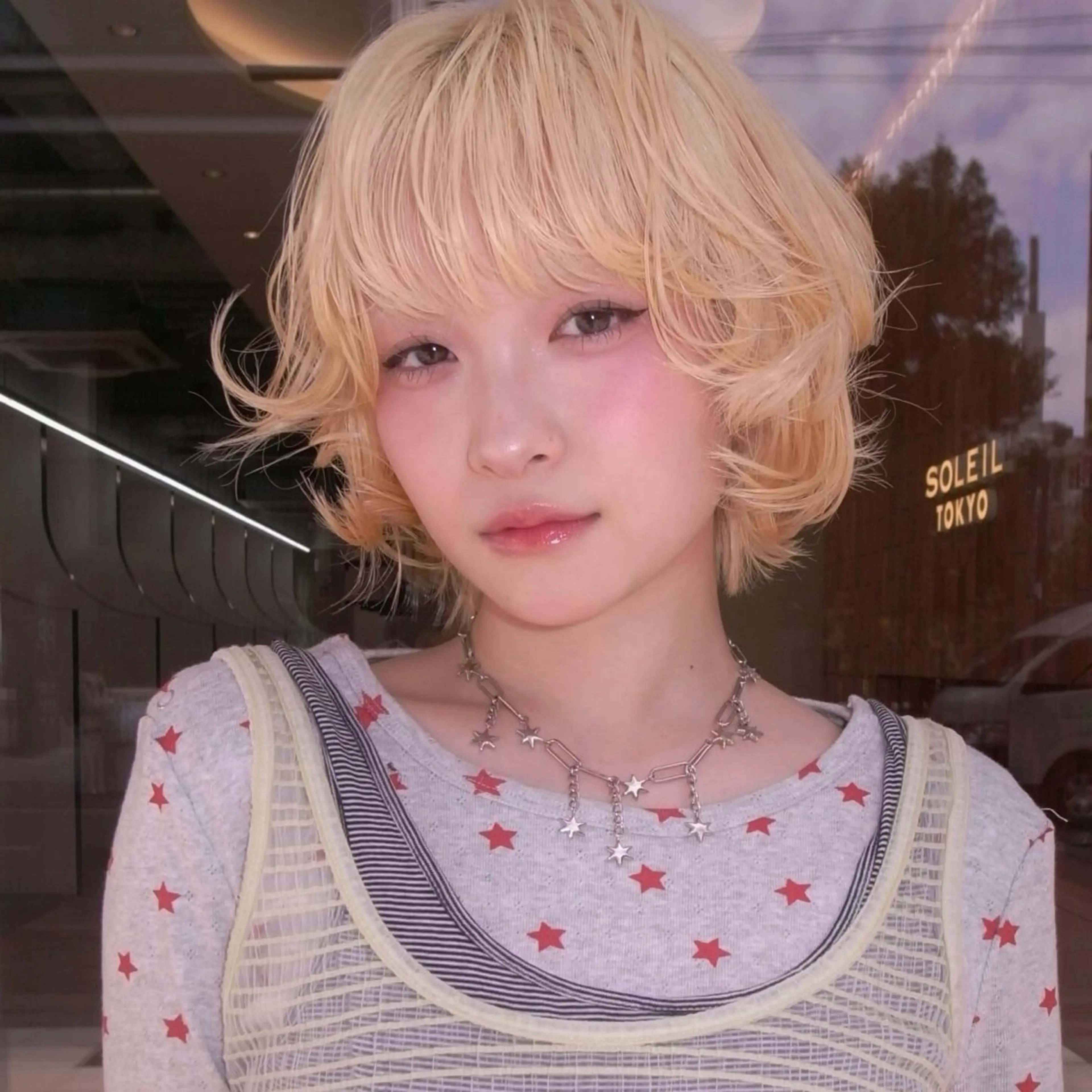 ショート カラー ヘアカラー トリートメント ベージュ/透明感/ 桃子🎀のヘアスタイル