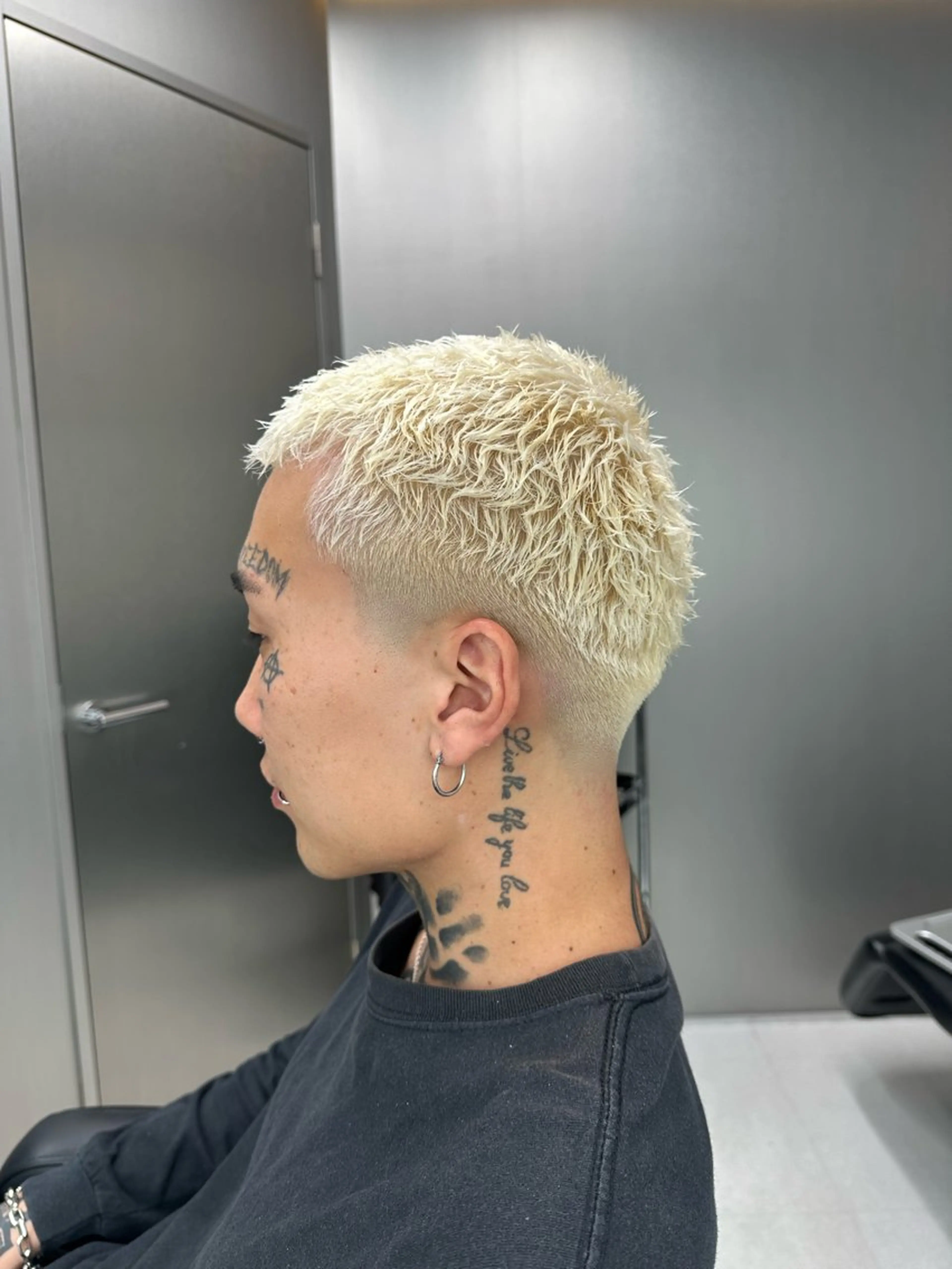 ショート カラー パーマ メンズ カット ヘアカラー パーマ 💈メンズ/パーマ 💈中目黒/谷のヘアスタイル