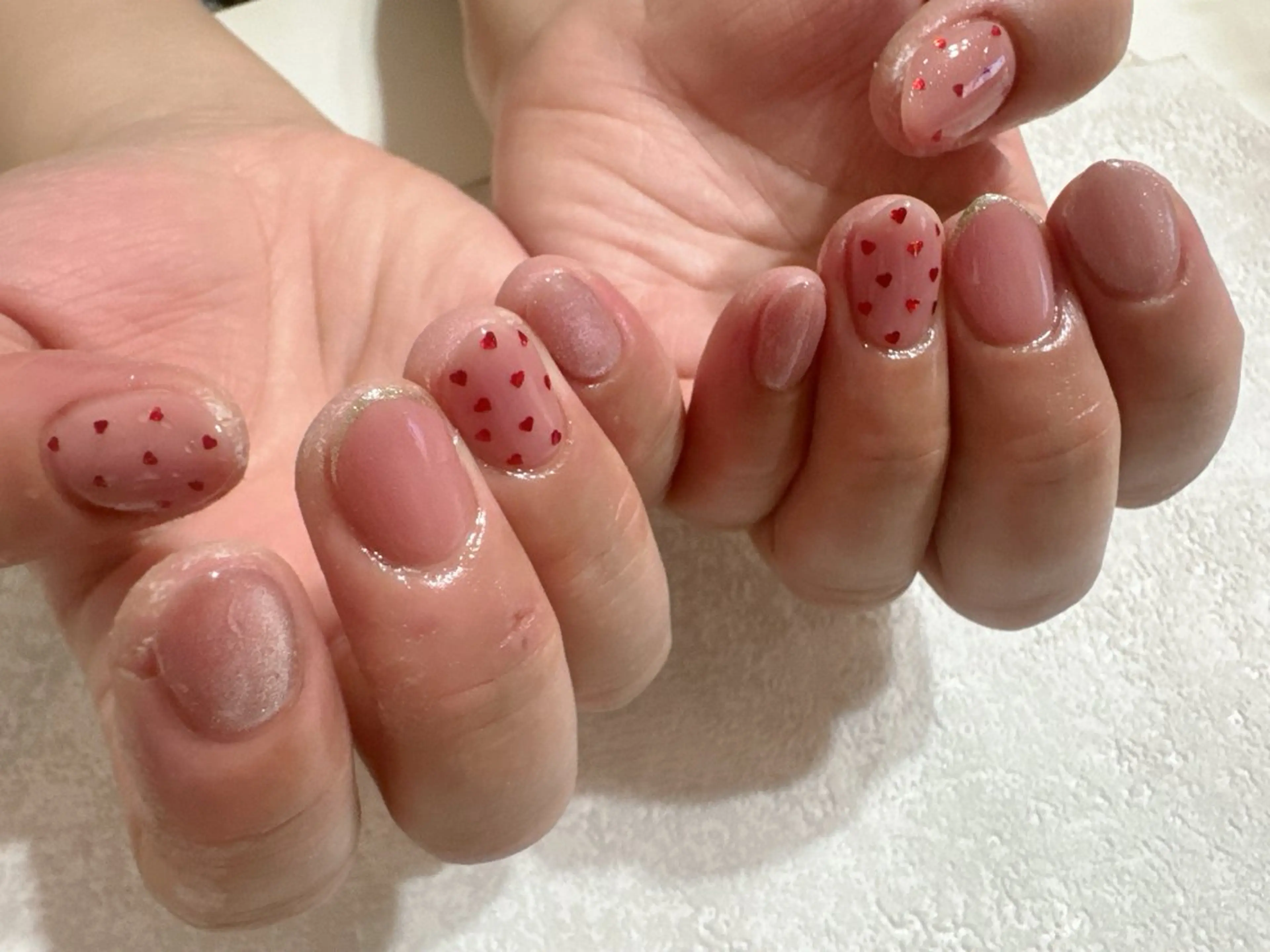 ネイル オーロラネイル フットネイル フレンチネイル ジェルネイル 韓国ネイル kikinail 溝の口のネイルデザイン