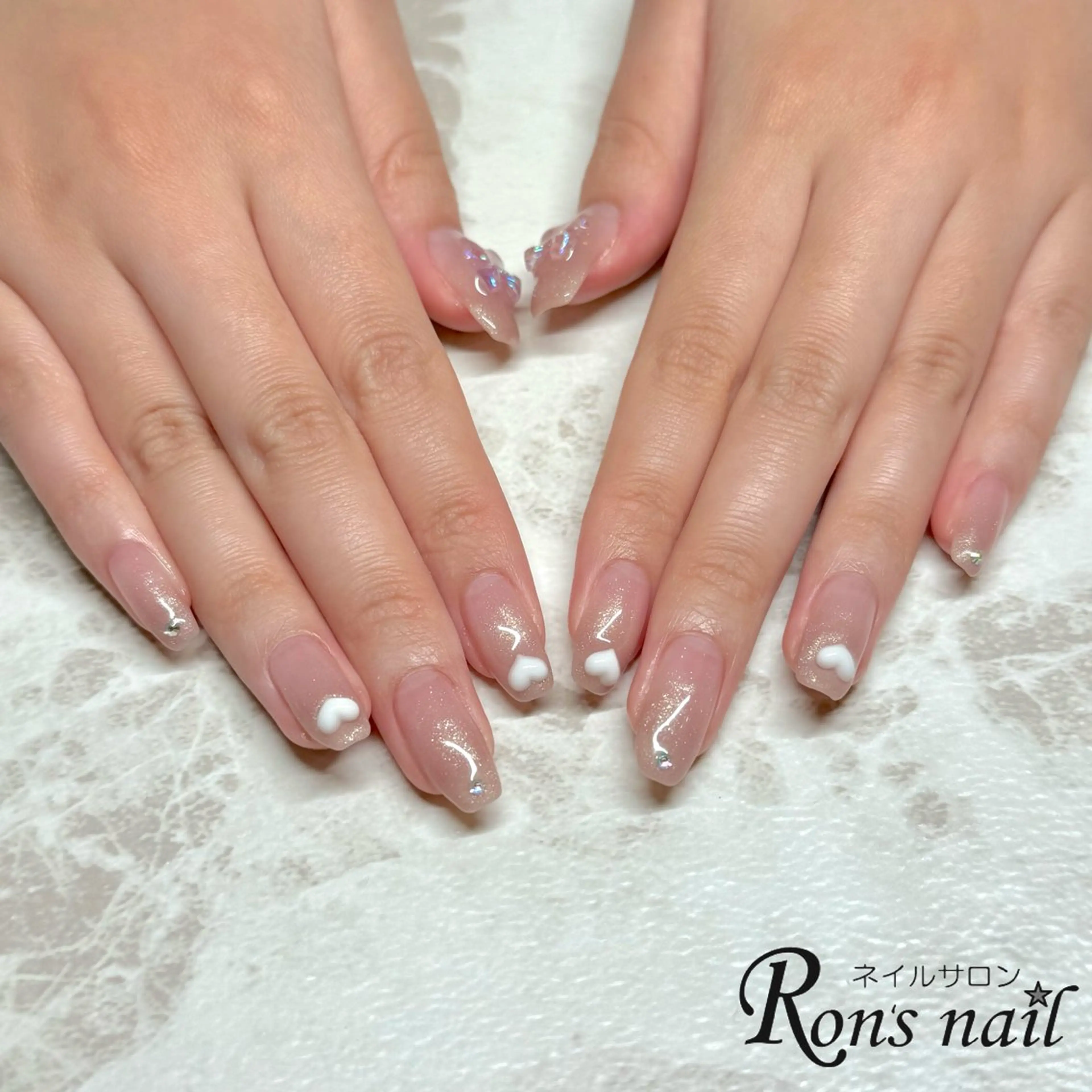 ネイル グラデーション Ron's nail 笹岡のネイルデザイン