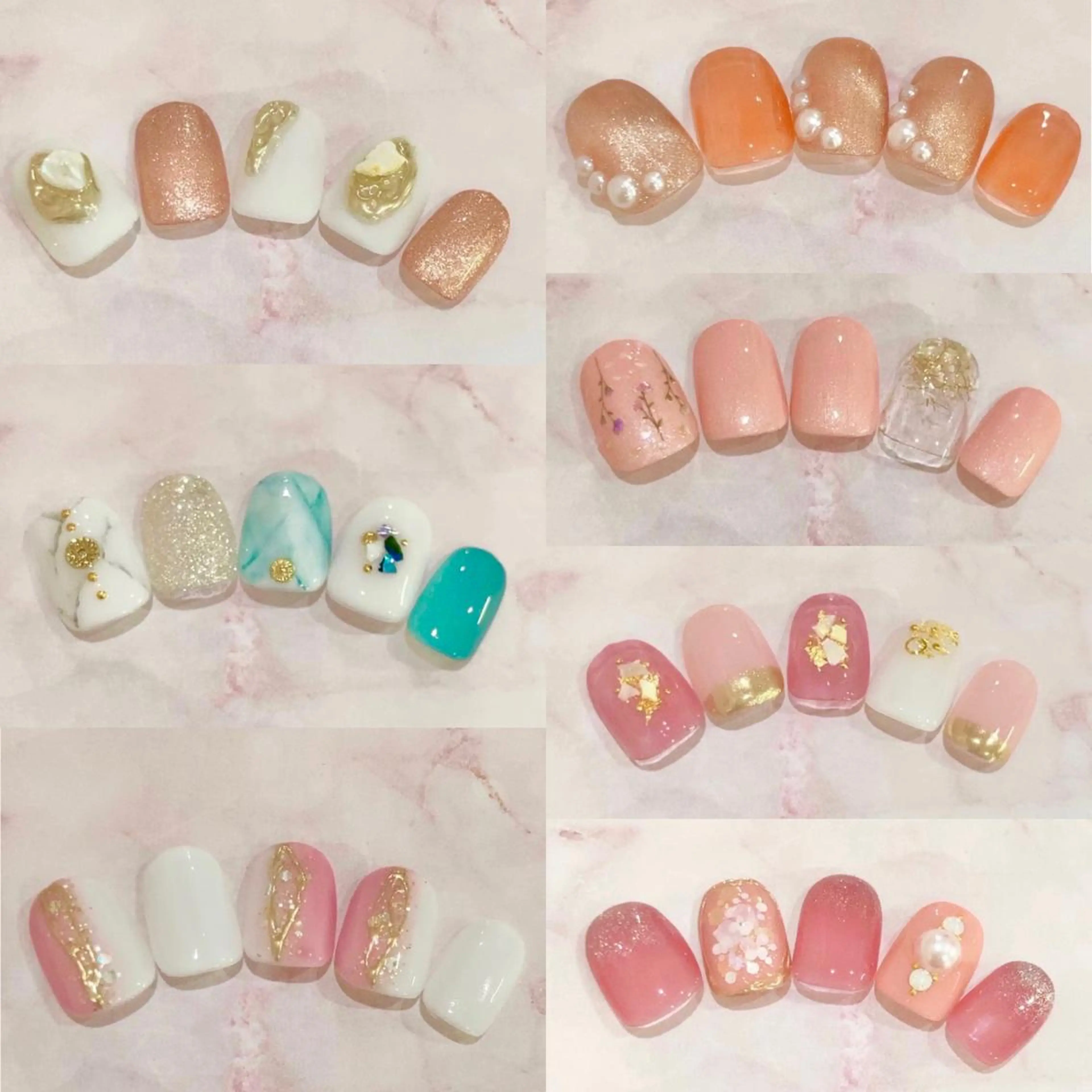 ネイル 長さ出し フレンチネイル ジェルネイル ガラスフレンチ 韓国ネイル ハンドネイル Nail&eye Belire 新宿のネイルデザイン