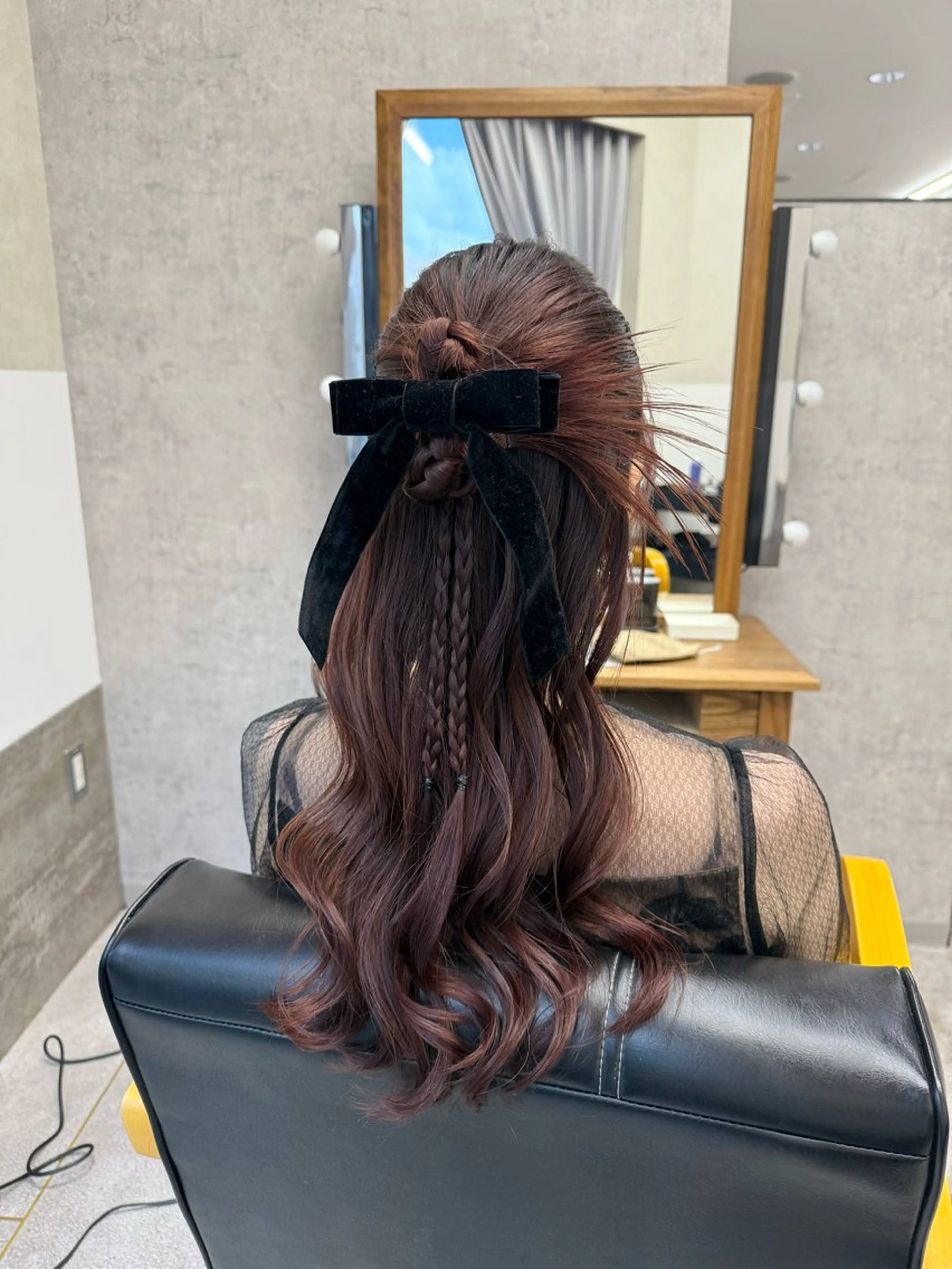 ロング ヘアセット GiseL 博多 ほのかのヘアスタイル