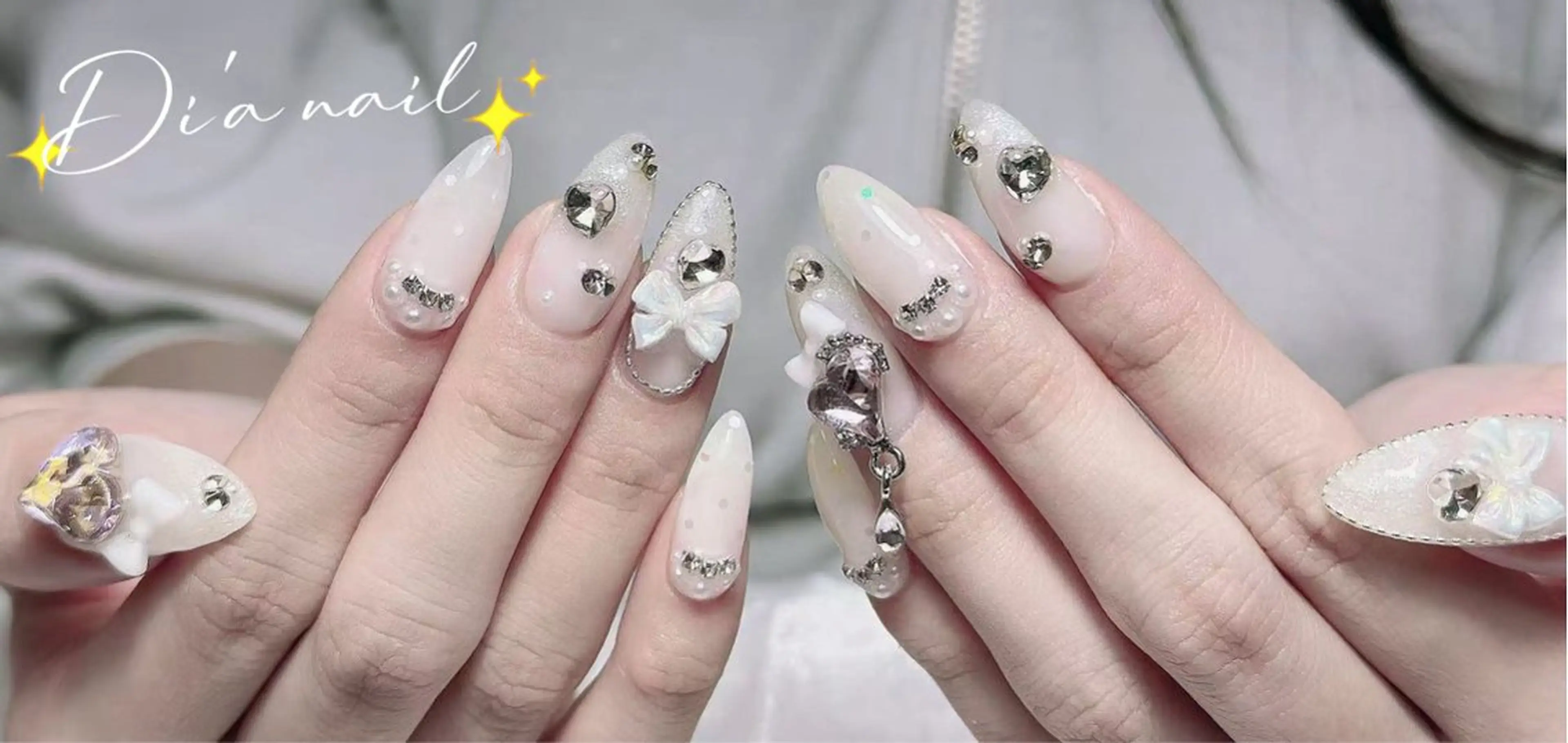 ネイル チークネイル ジェルネイル グラデーション マグネットネイル ニュアンスネイル Di'a nail ネイルサロンのネイルデザイン