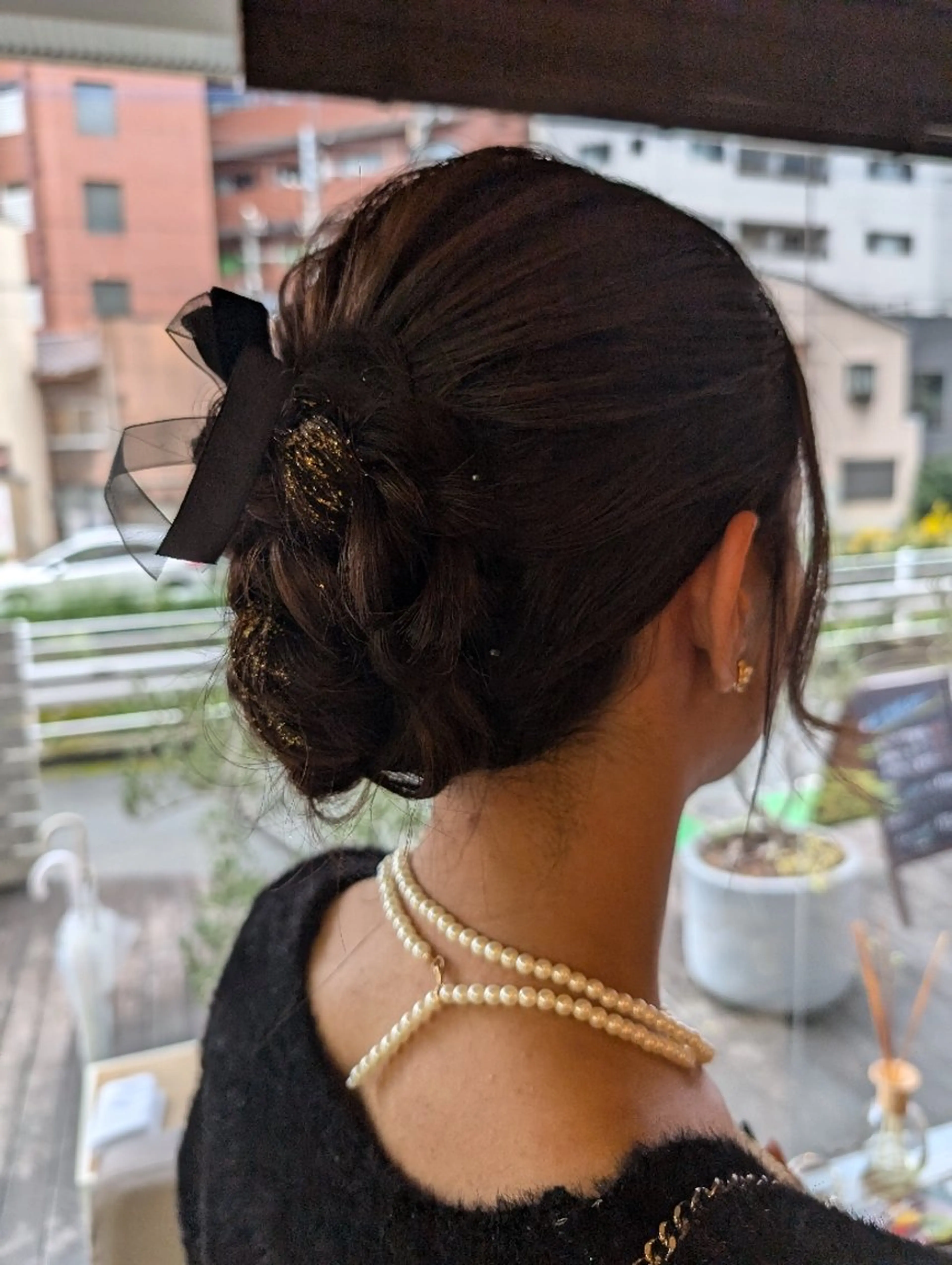 ロング 着付け seul 美容室のヘアスタイル