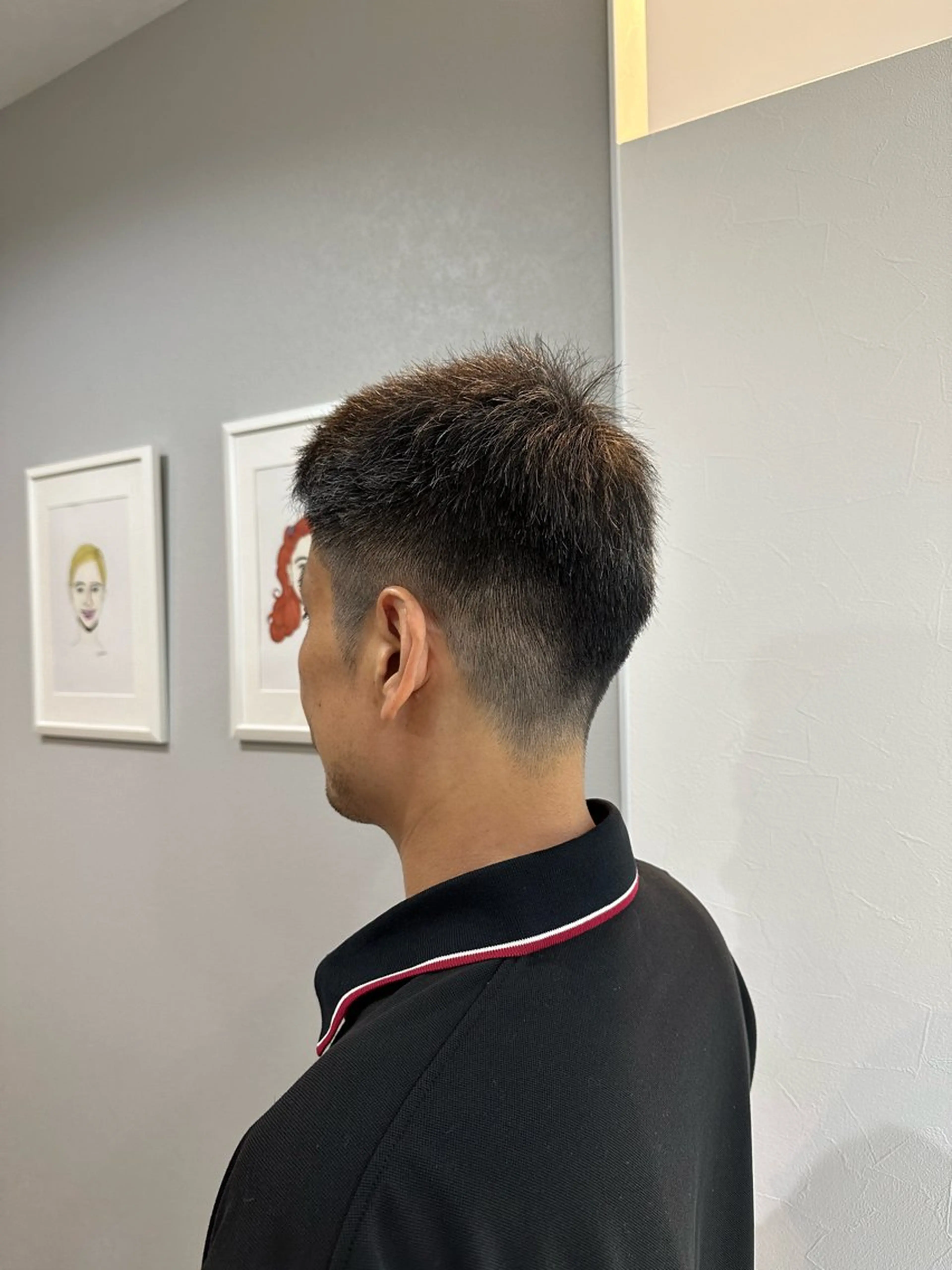 ショート メンズ 顔周りカット ショートヘア enrichミヤモト ヒロヤのヘアスタイル