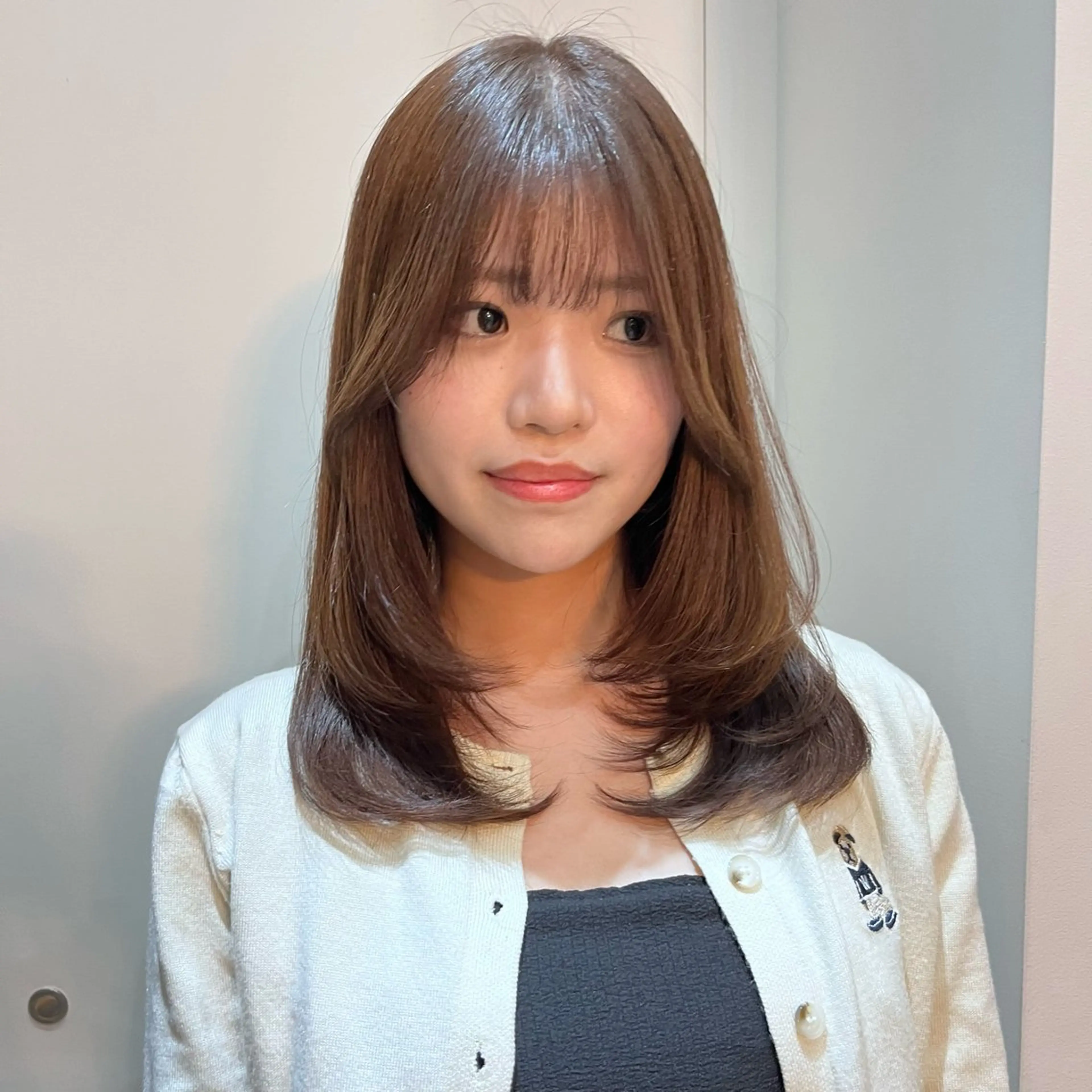 ミディアム レイヤーくびれヘア アレンジmanakaのヘアスタイル