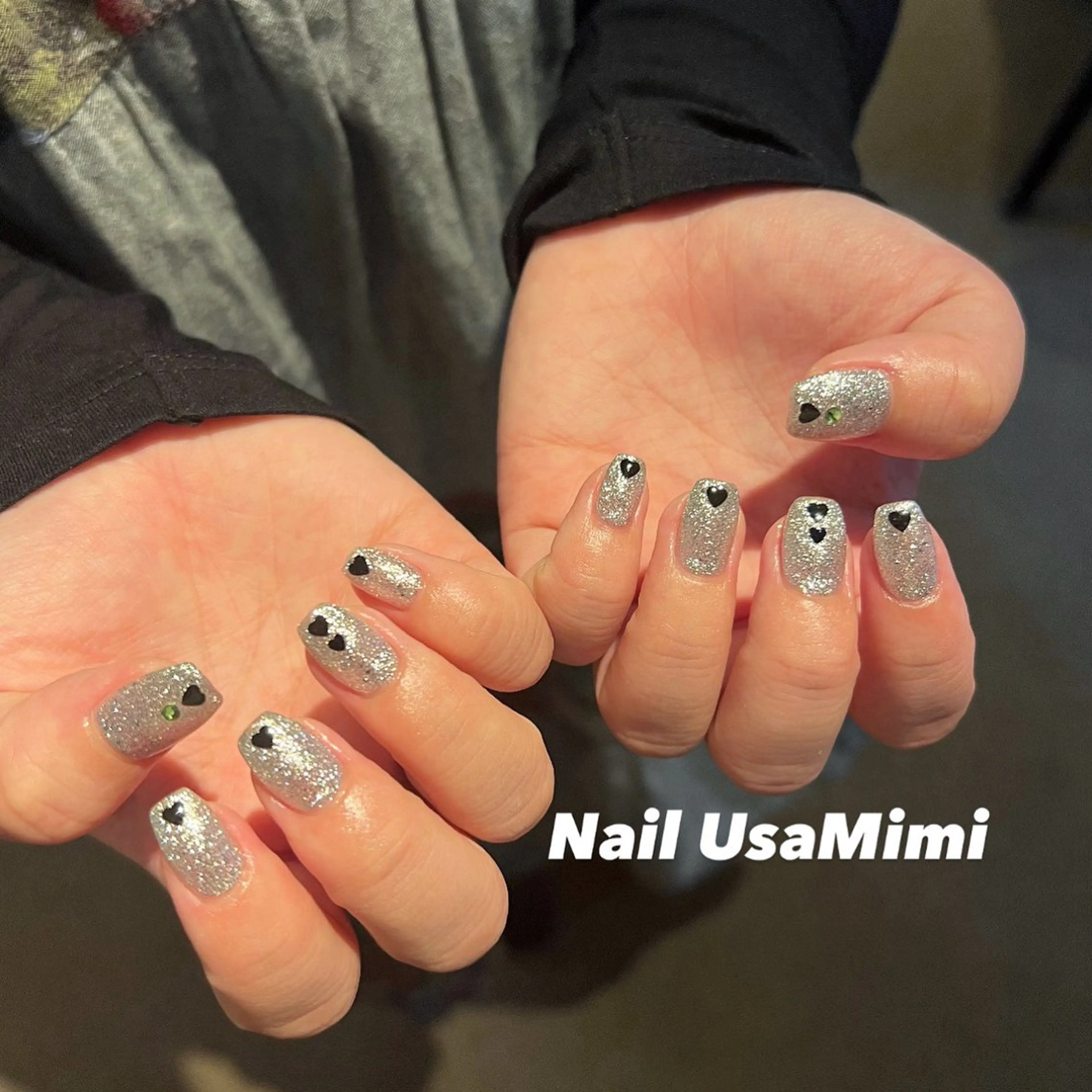 ネイル ジェルネイル 韓国ネイル マグネットネイル 持ち込み ワンカラーネイル 本町NailUsa Mimi RIKOのネイルデザイン