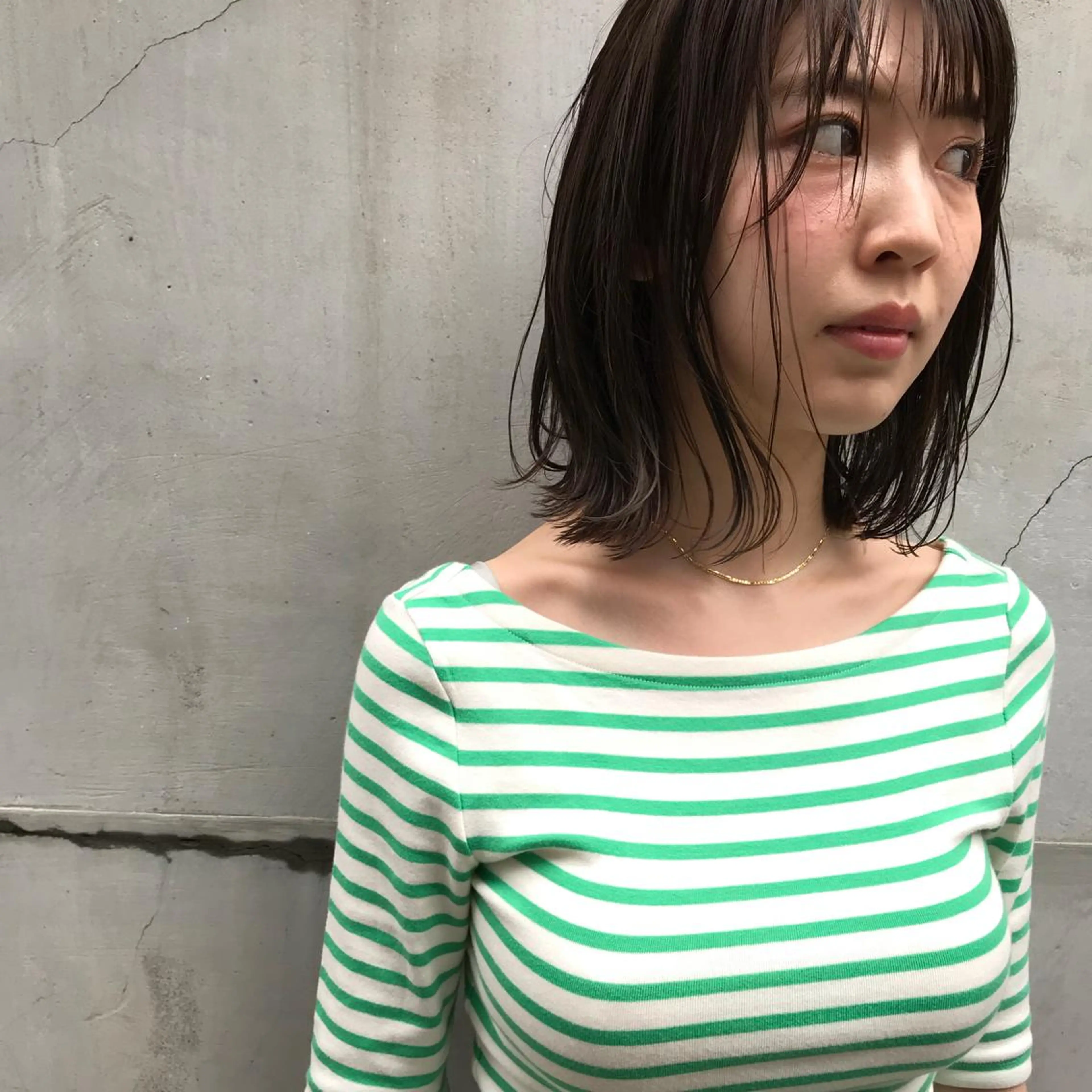 ミディアム カラー 日々所属・谷 大地のヘアスタイル