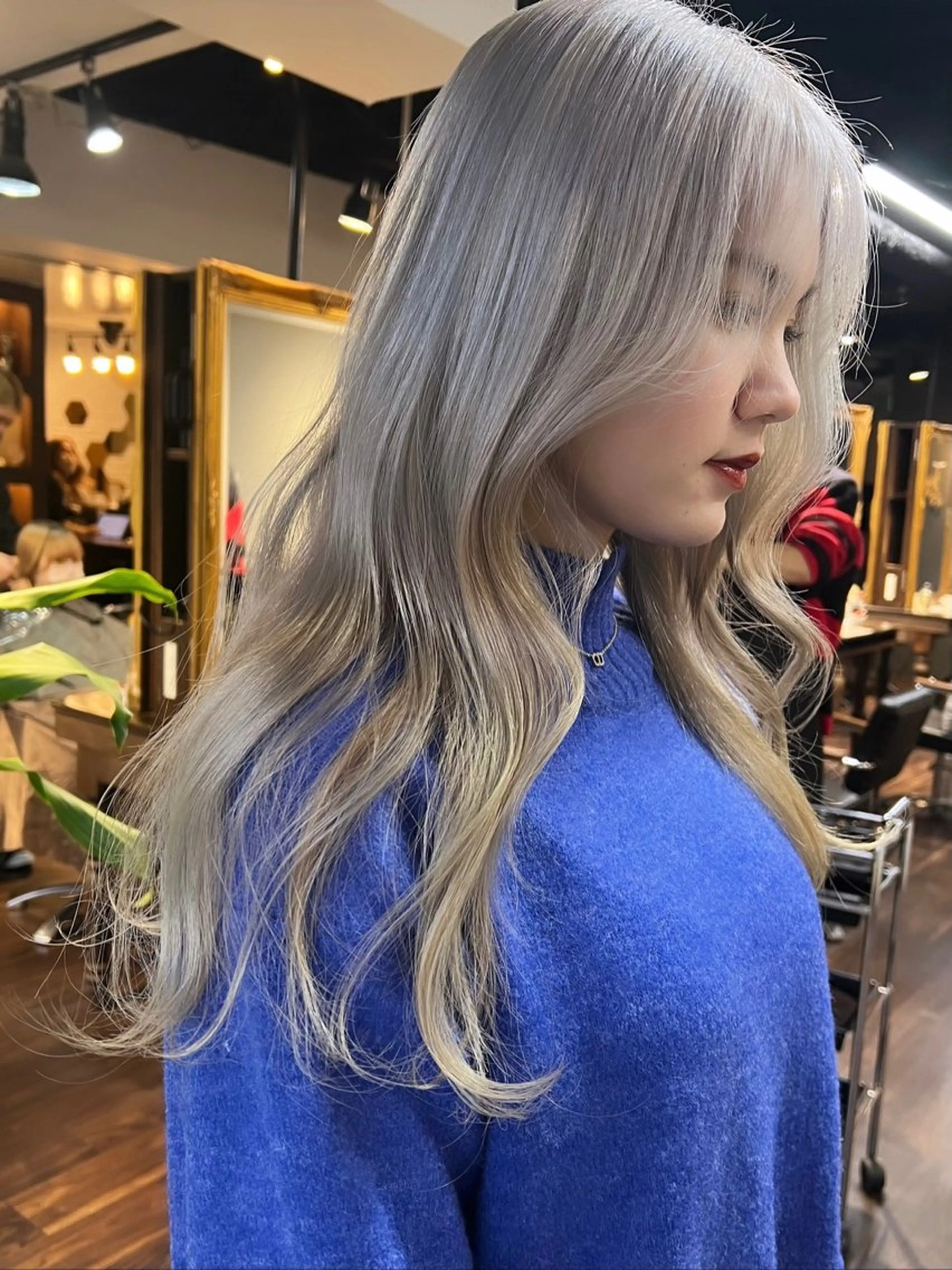 ロング カラー ブリーチ ケアブリーチ 透明感カラー デザインカラー ダブルカラー nendo_hair所属・ハイトーン/ボブ 🎀sonokaのヘアスタイル