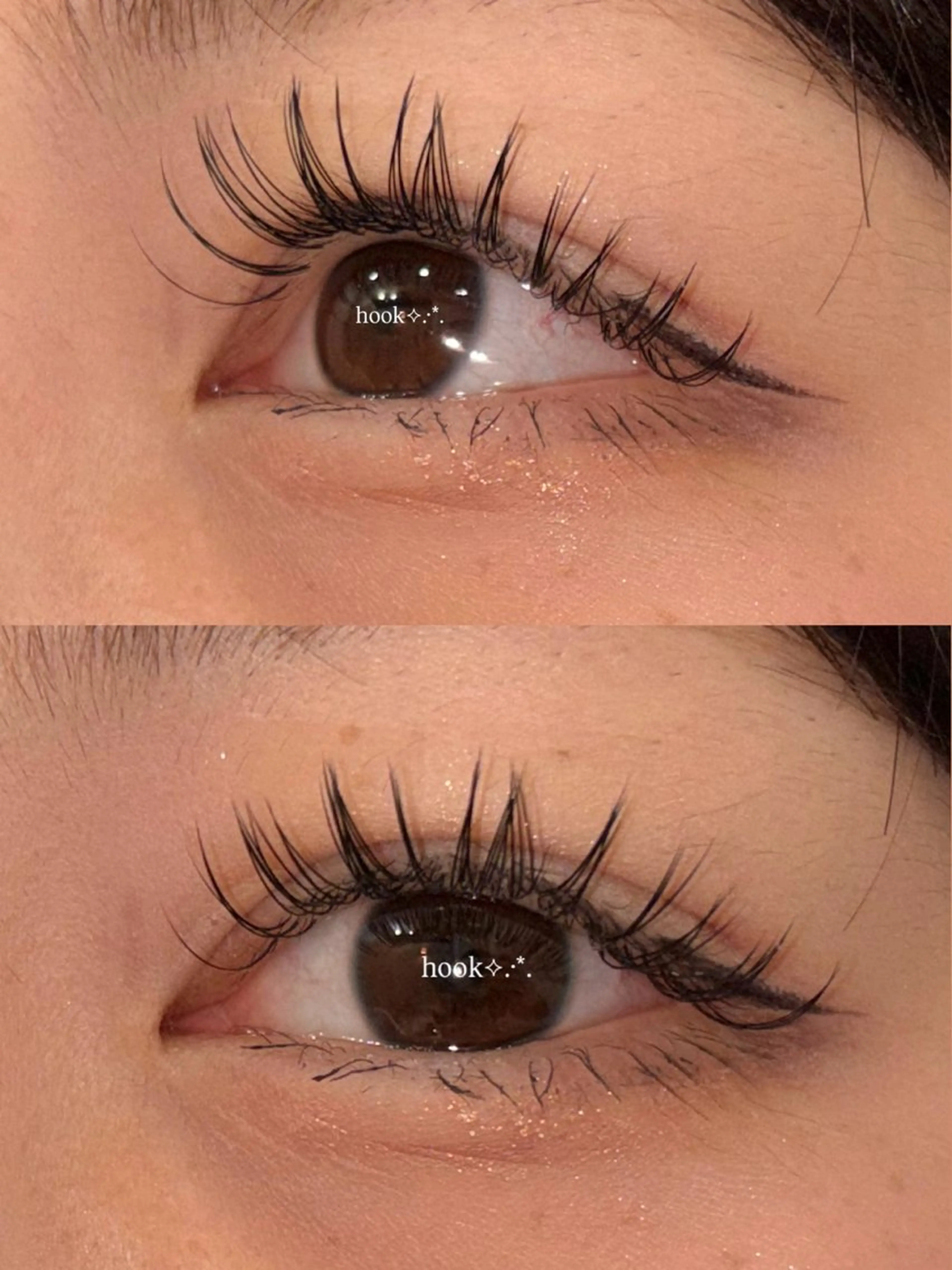 マツエク・マツパ 付け放題 フラットラッシュ HooK Sayaka🎀のマツエク・マツパデザイン