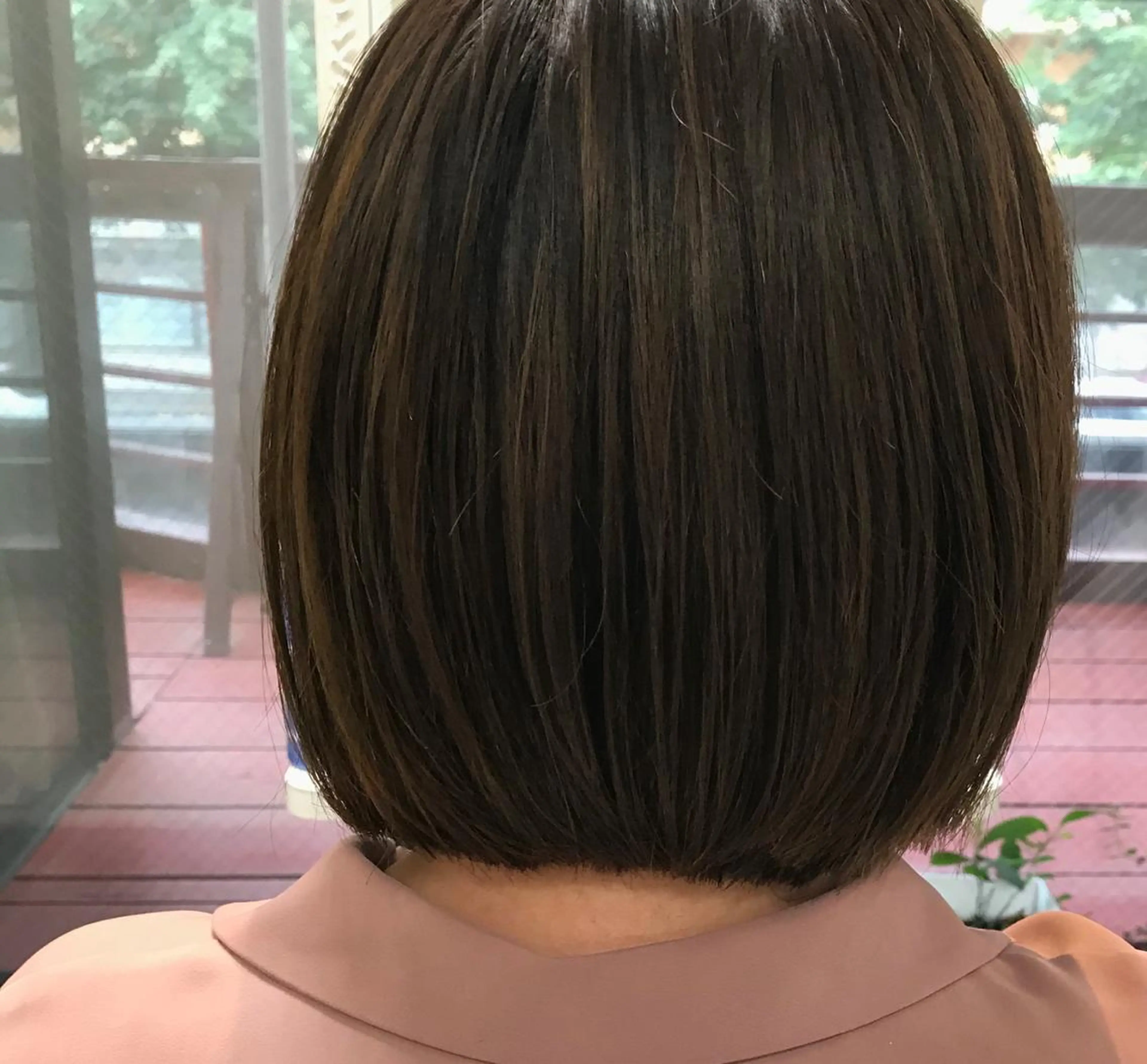 ミディアム カラー 透明感カラー カット ヘアカラー トリートメント ママ美容師 ＊ヒマワリのヘアスタイル