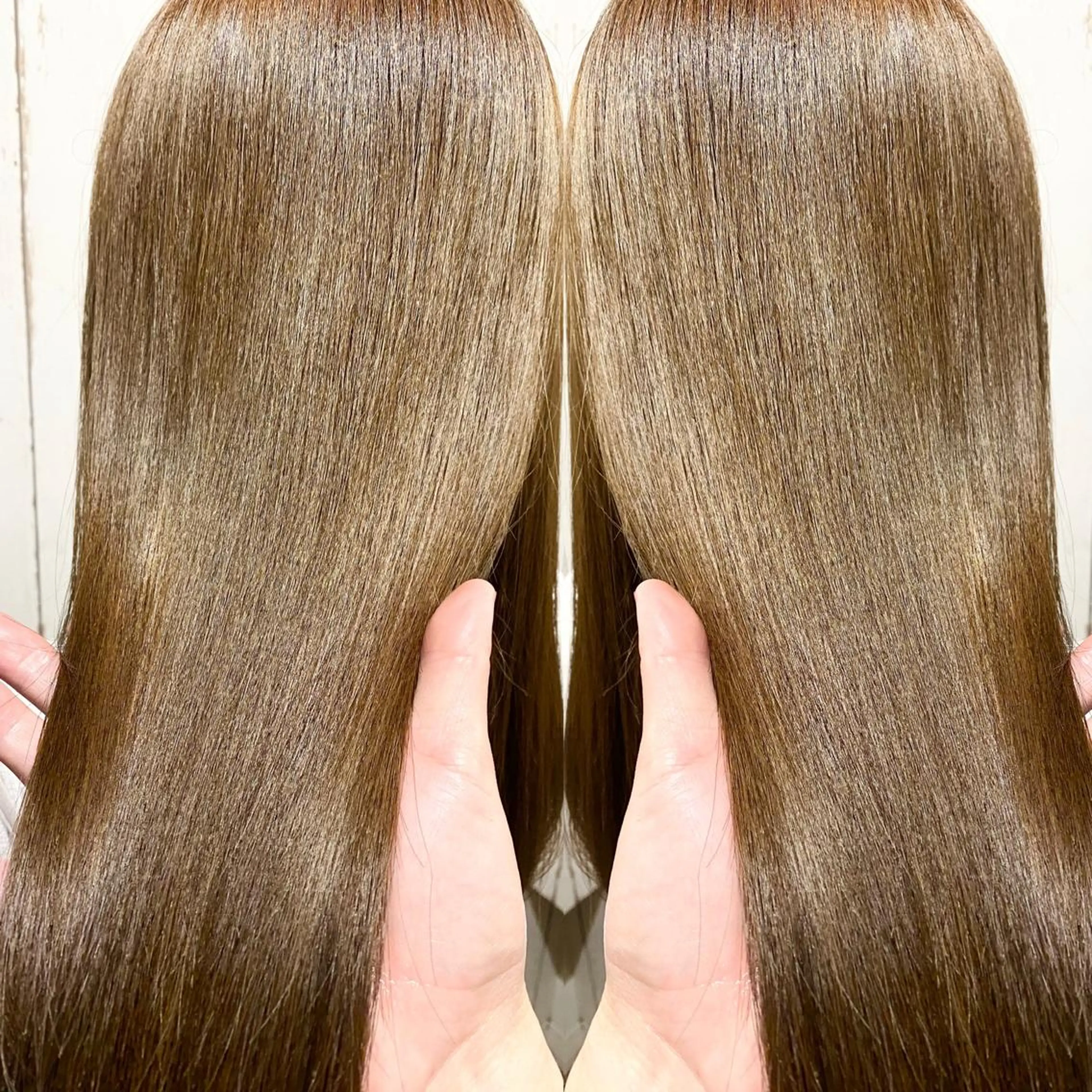 ミディアム カラー パーマ ヘアアレンジ アッシュ バレイヤージュ ベージュカラー ブリーチ 透明感カラー RecheRche【池袋】所属・👑指名率No.1 👑坂口飛翔のヘアスタイル