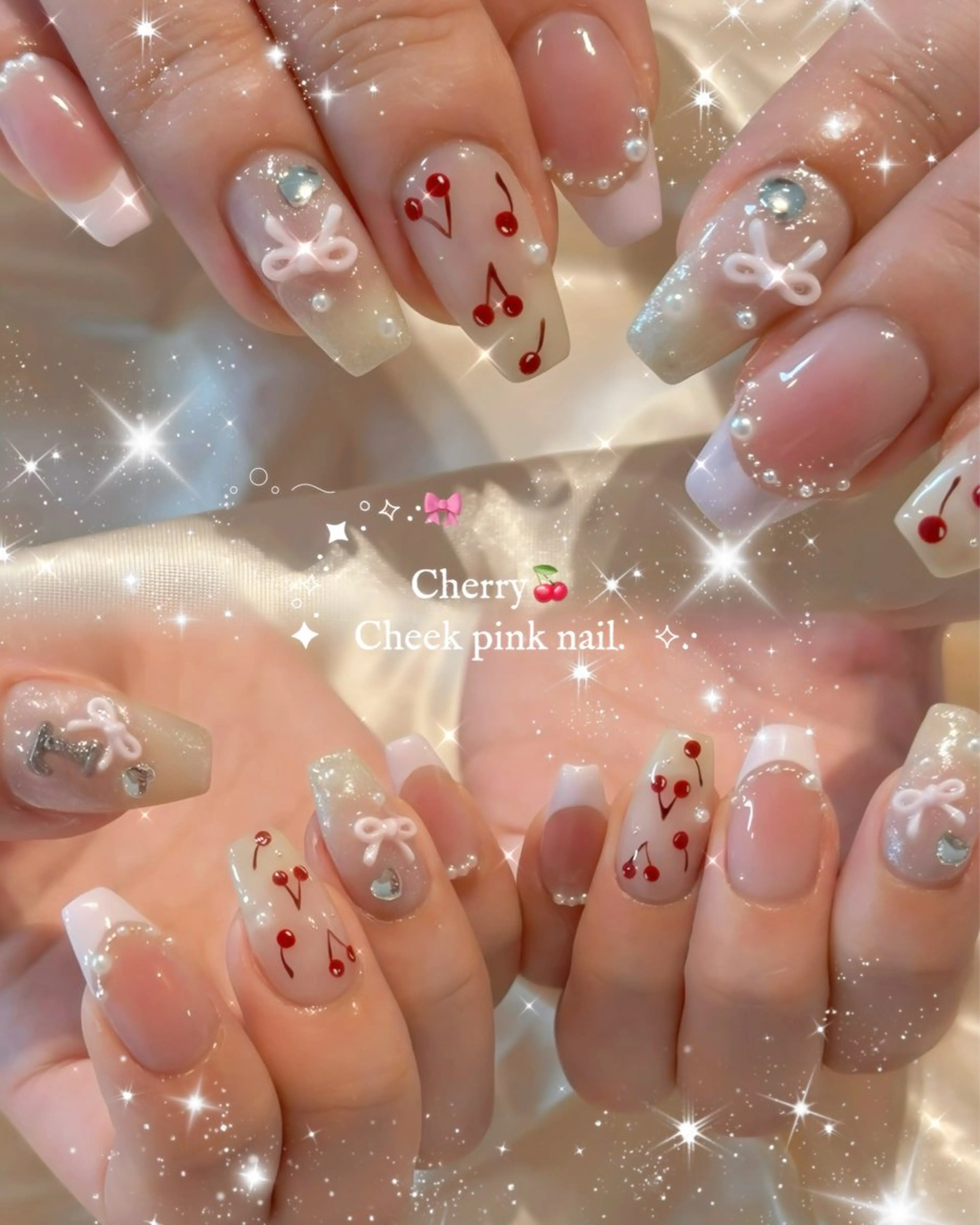 ネイル ガーリー ワンホンネイル ハンドネイル nail salon popoのネイルデザイン