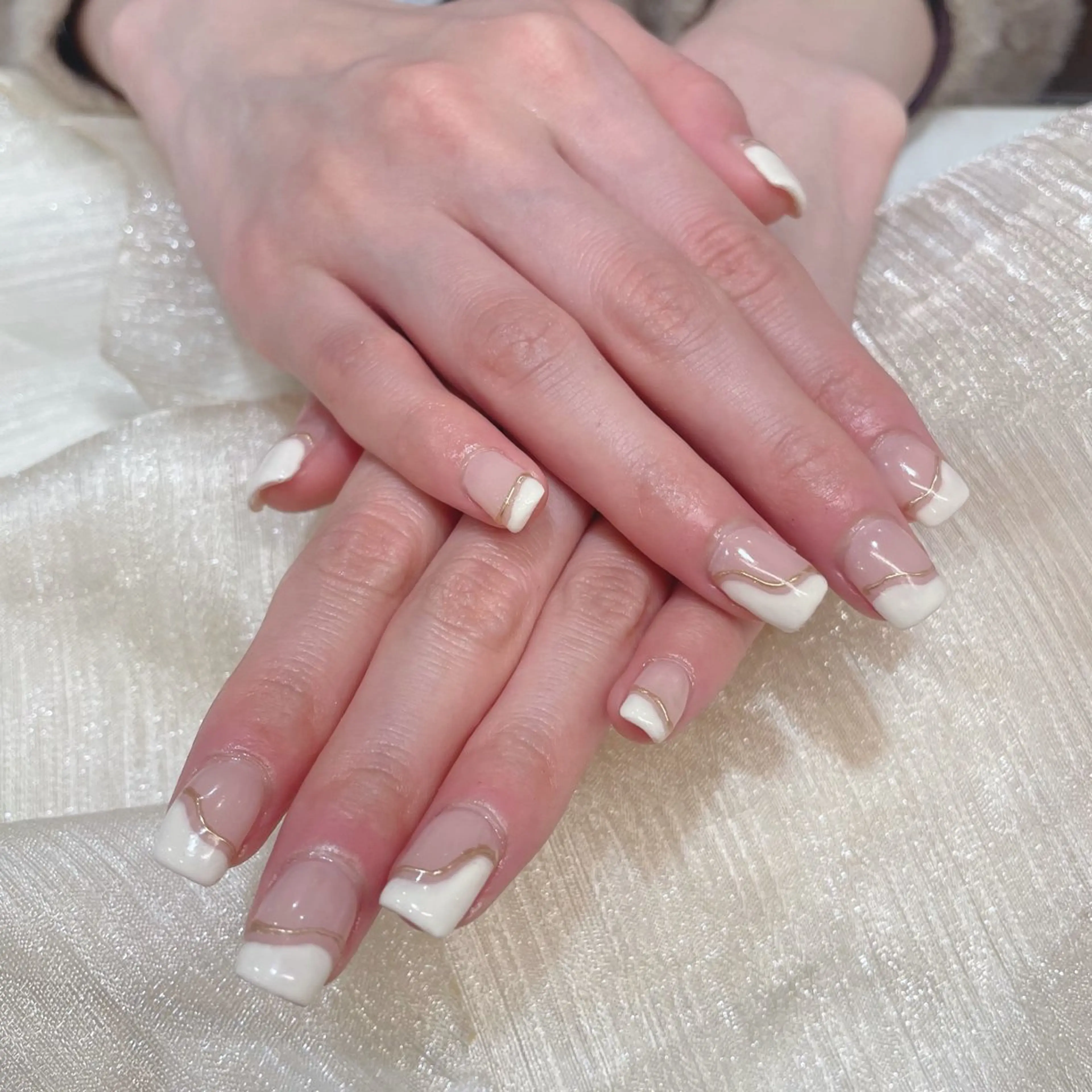 ネイル フレンチネイル ハンドネイル CITRON🍊 HARUKAのネイルデザイン