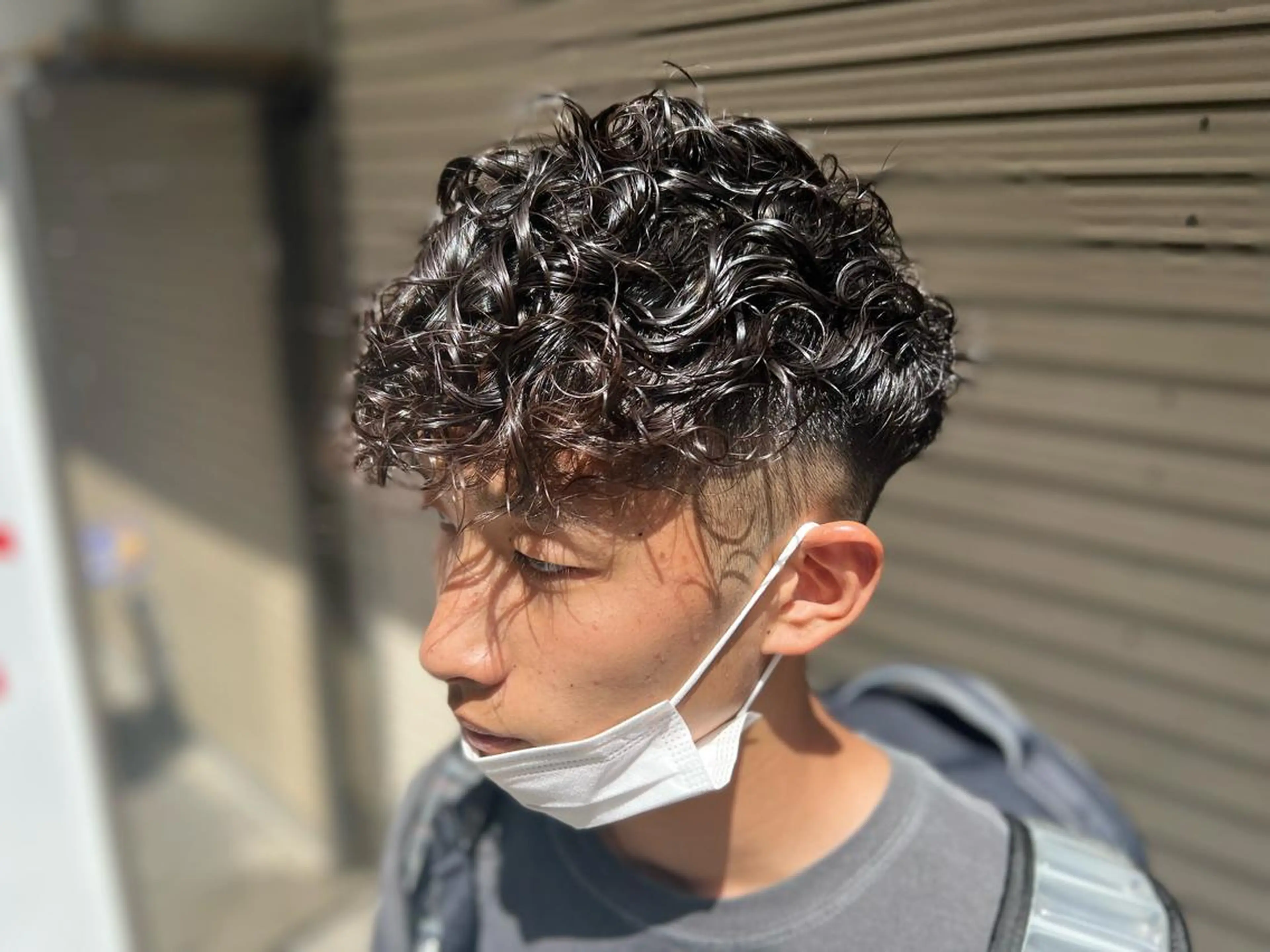 パーマ メンズ フェードカット メンズパーマ スパイラルパーマ パーマ EMANON  ANNEX池袋東口店所属・SiV(ｼﾋﾞ)✂︎ メンズ専門💈のヘアスタイル