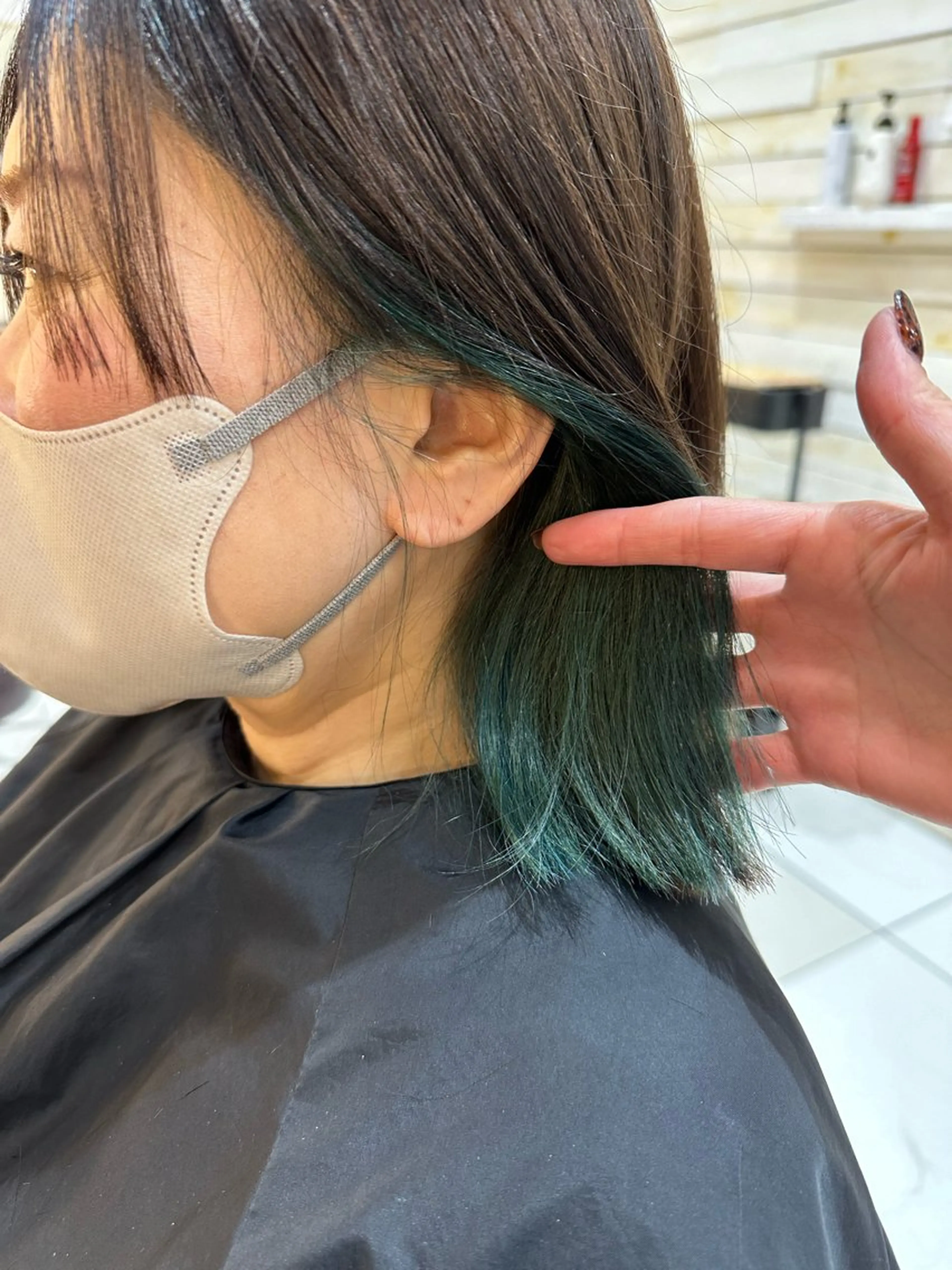 カラー Ancheri by flammeum戸塚店所属・ひな/ボブカット/ ブリーチなしWカラーのヘアスタイル