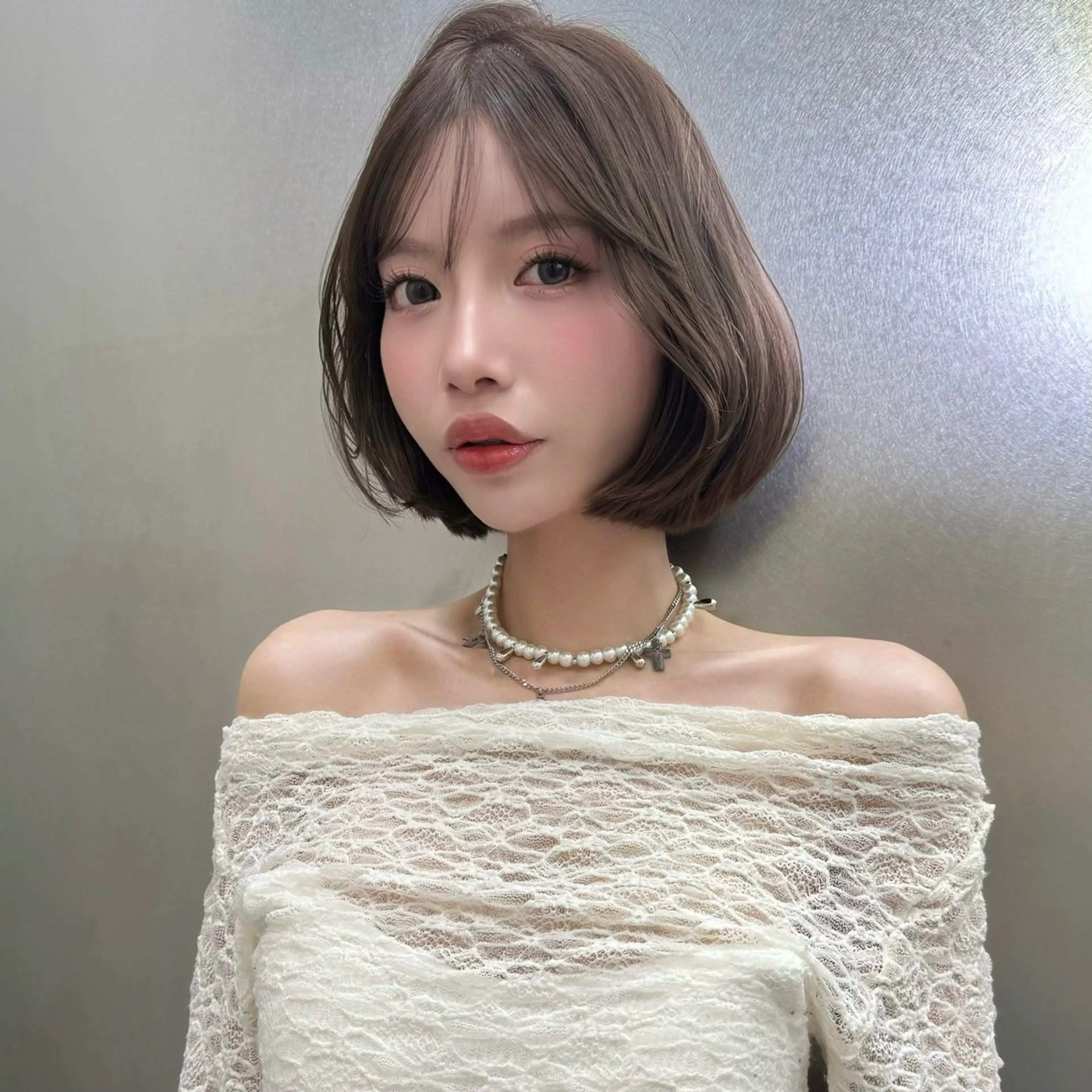 ショート ボブ レイヤーカット カット ヘアカラー トリートメント SOYON nanamiのヘアスタイル