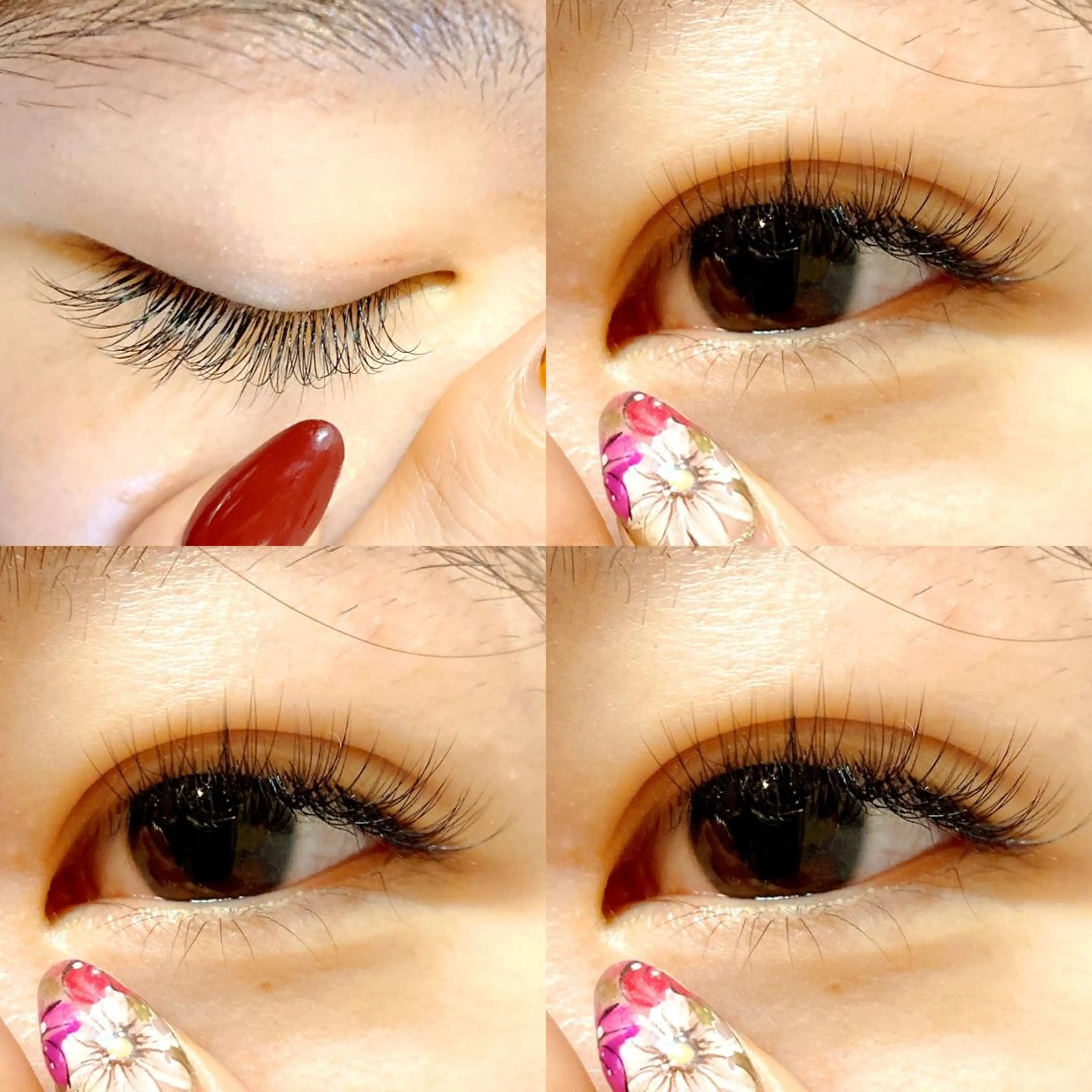 マツエク・マツパ Dカール フラットラッシュ 目尻長め ナチュラル セーブル Lash Re：のマツエク・マツパデザイン