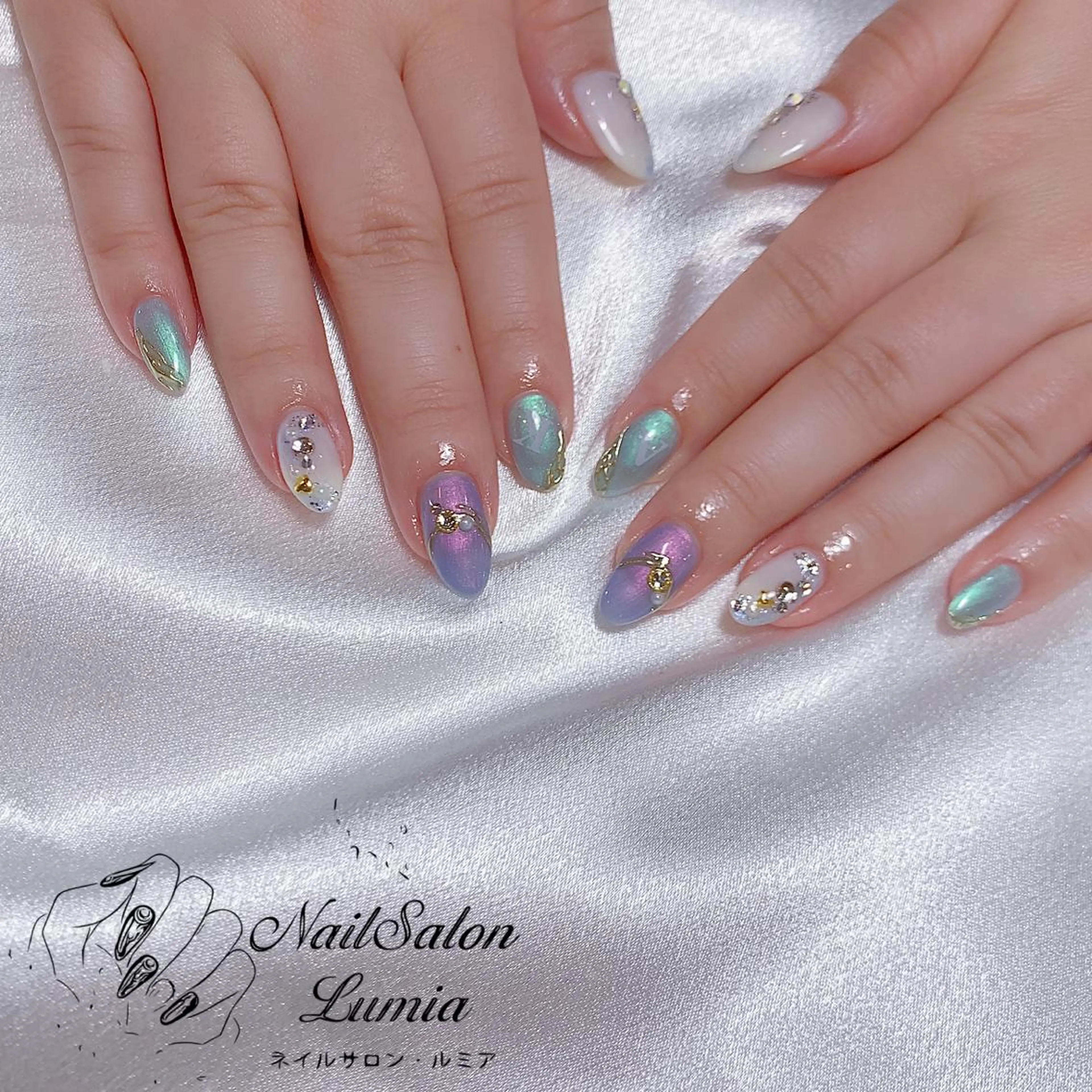 ネイル ハンドネイル ネイルサロン ルミア Lumia 店長のネイルデザイン