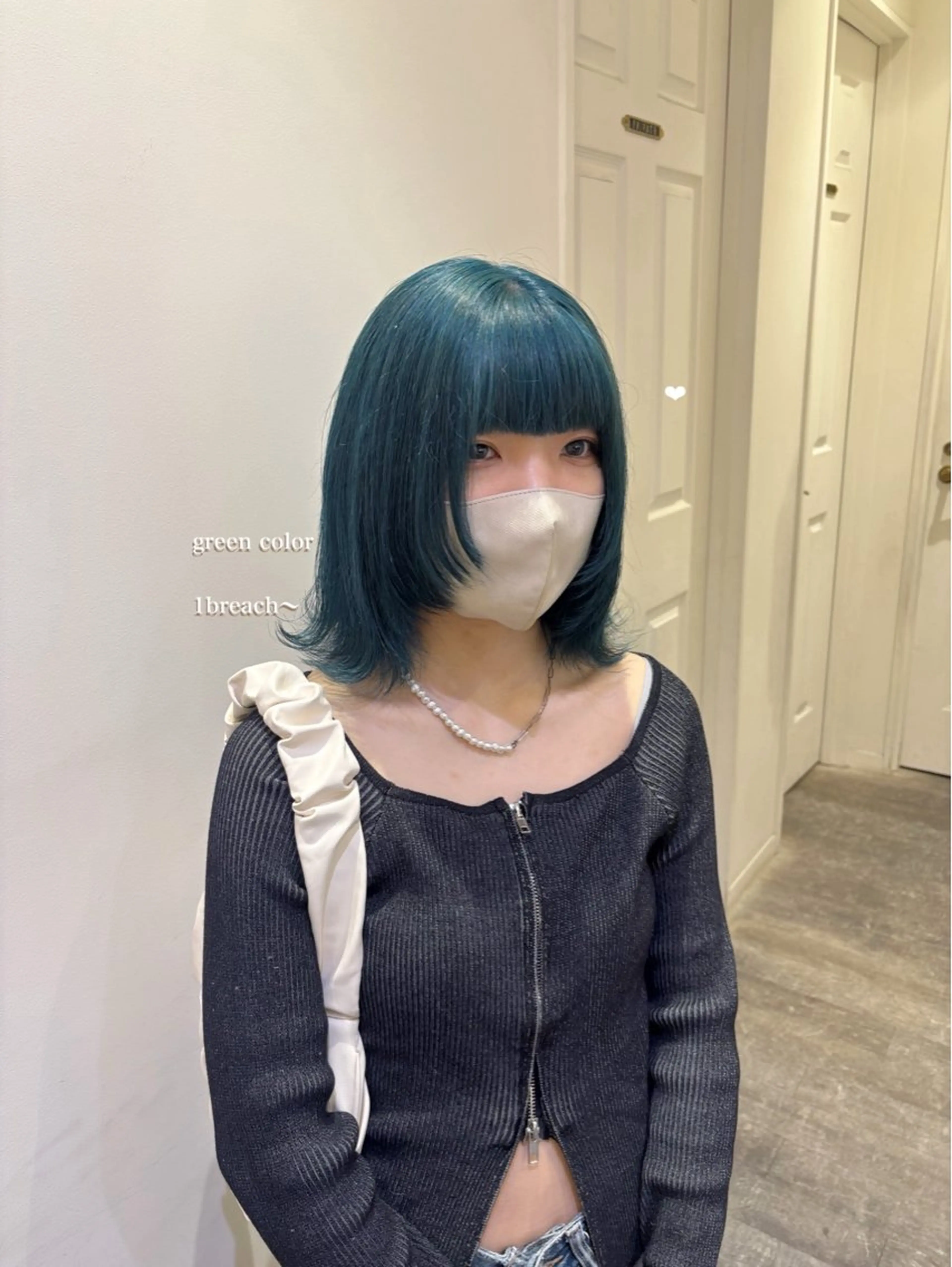 セミロング カラー ブリーチ ヘアカラー エクステ/ハイトーン 🐏☁️miminaのヘアスタイル