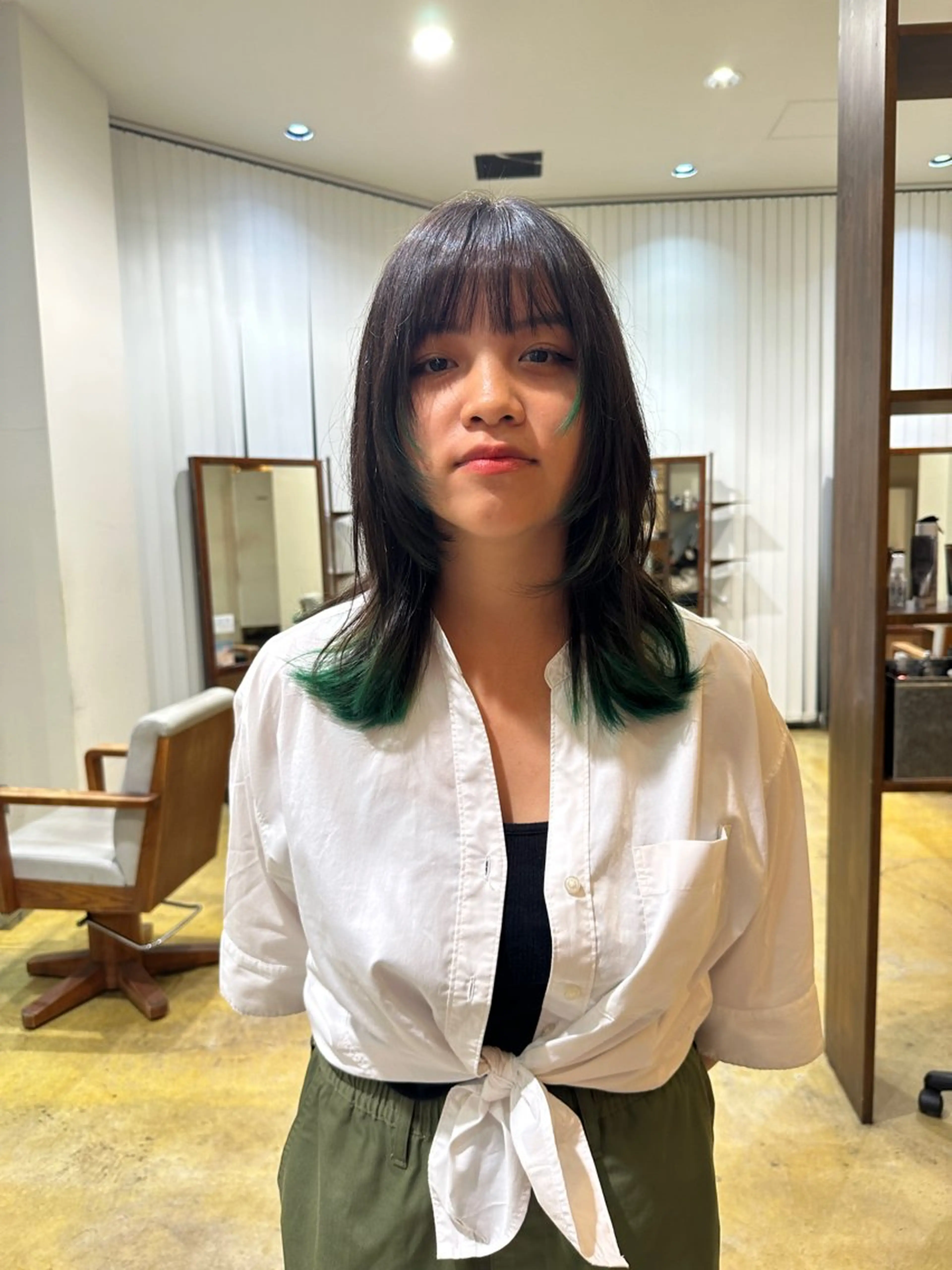 ミディアム カラー 大須/パーマモデル 木場 健斗🌳のヘアスタイル