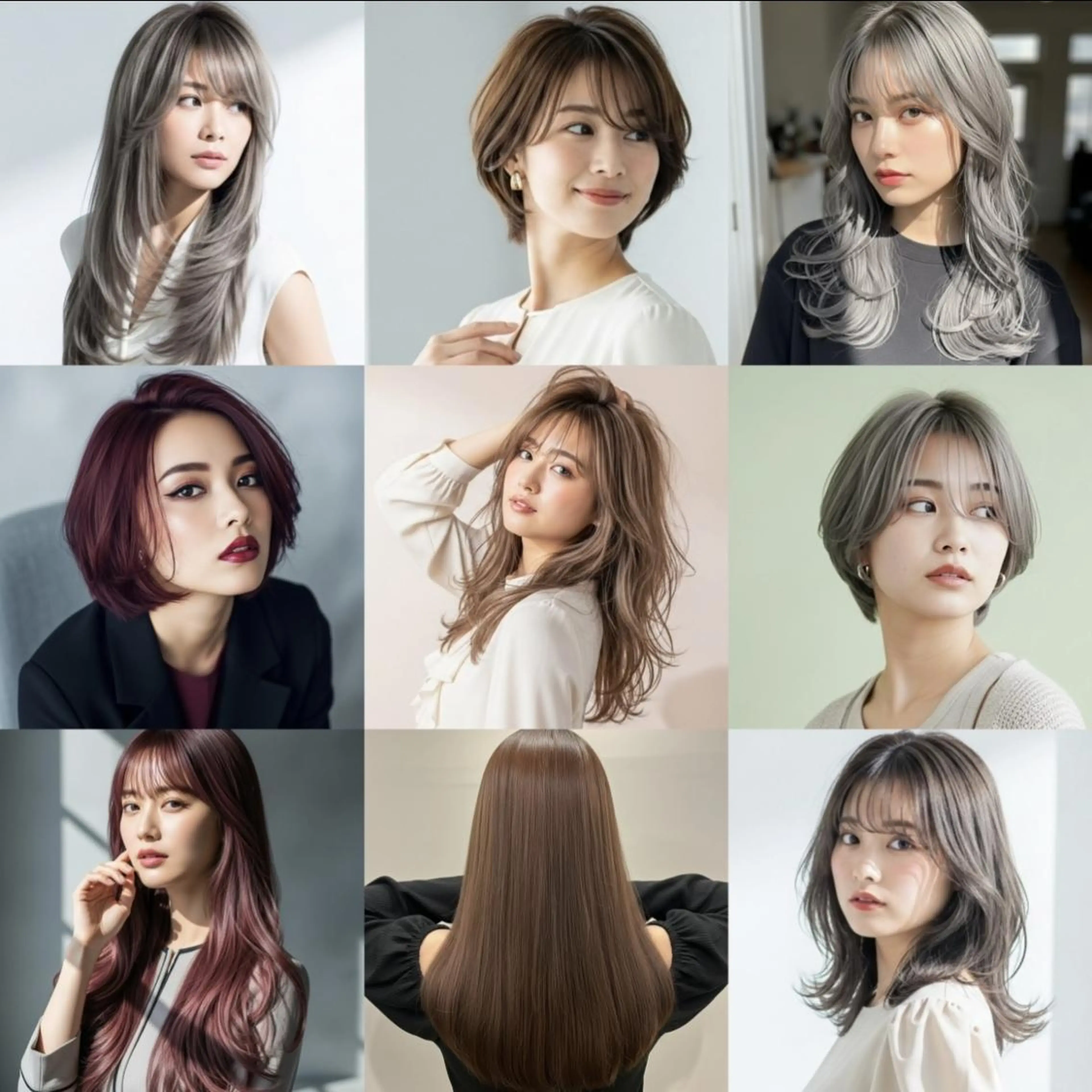 ミディアム カラー カット ヘアカラー トリートメント Halo/長居美容室 似合わせカット/ロキのヘアスタイル