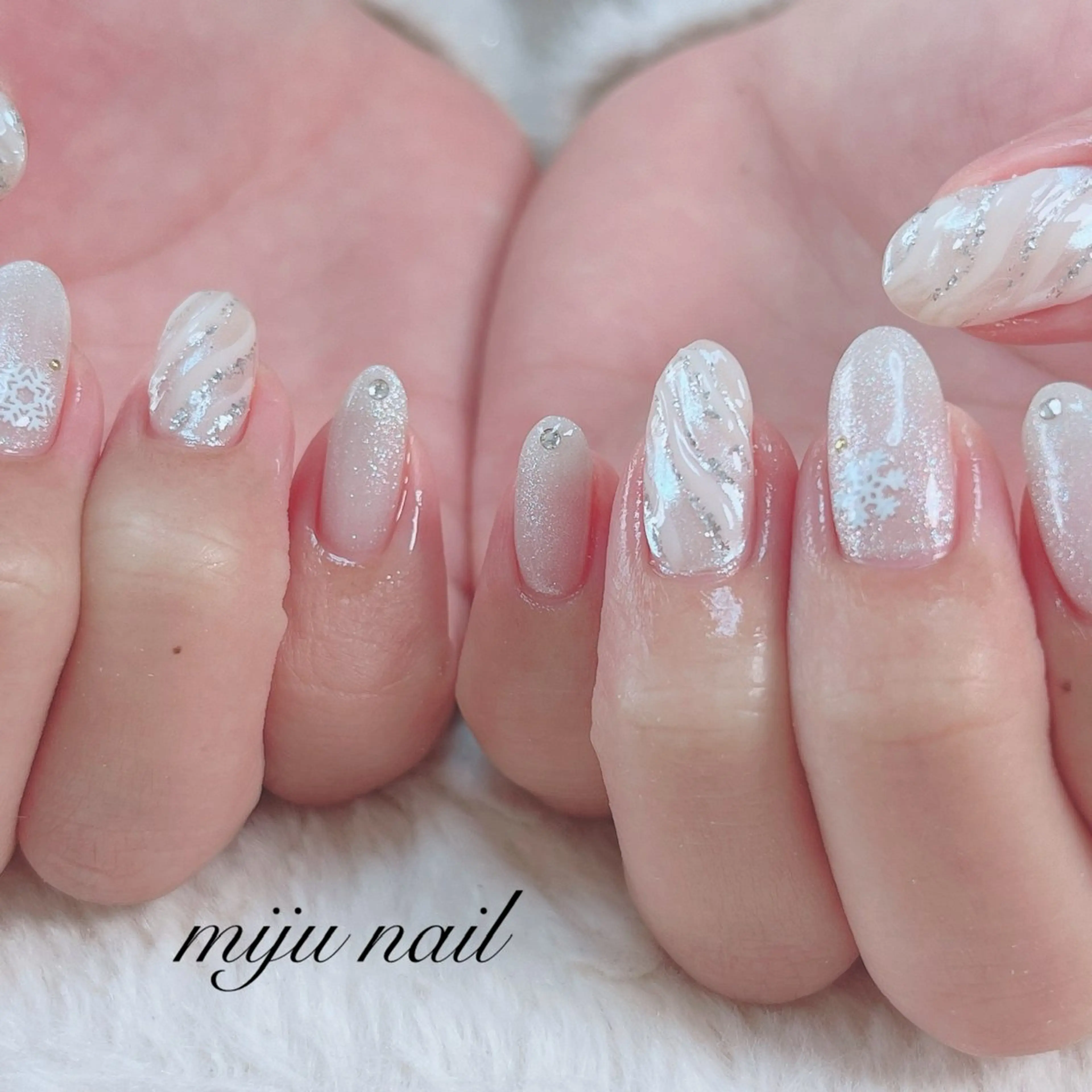 ネイル ❁miju nail 大人上品/自爪育成のネイルデザイン