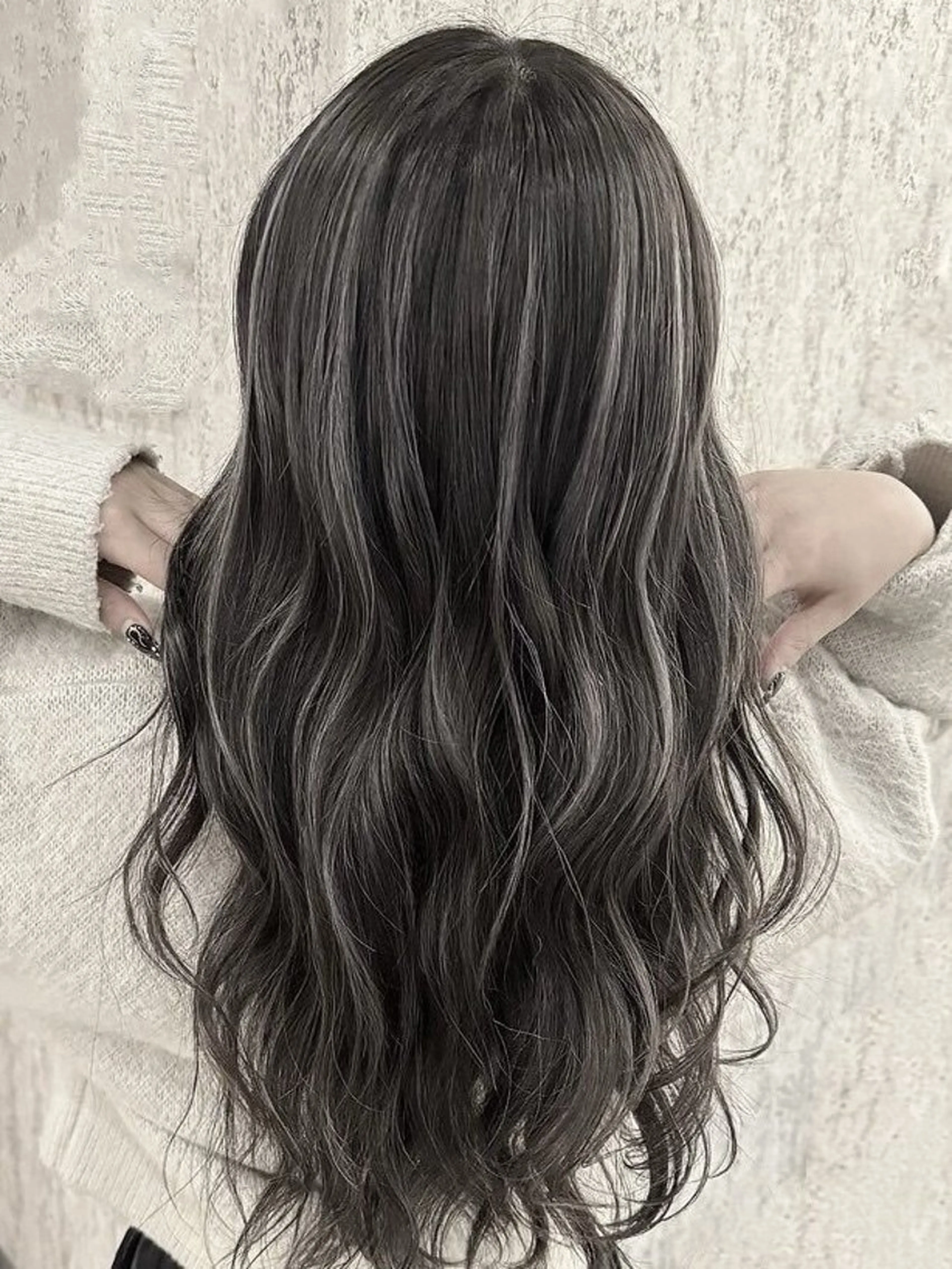 ロング カラー ハイライトカラー ハイライト トリートメント ヘアカラー yurika 🎀のヘアスタイル