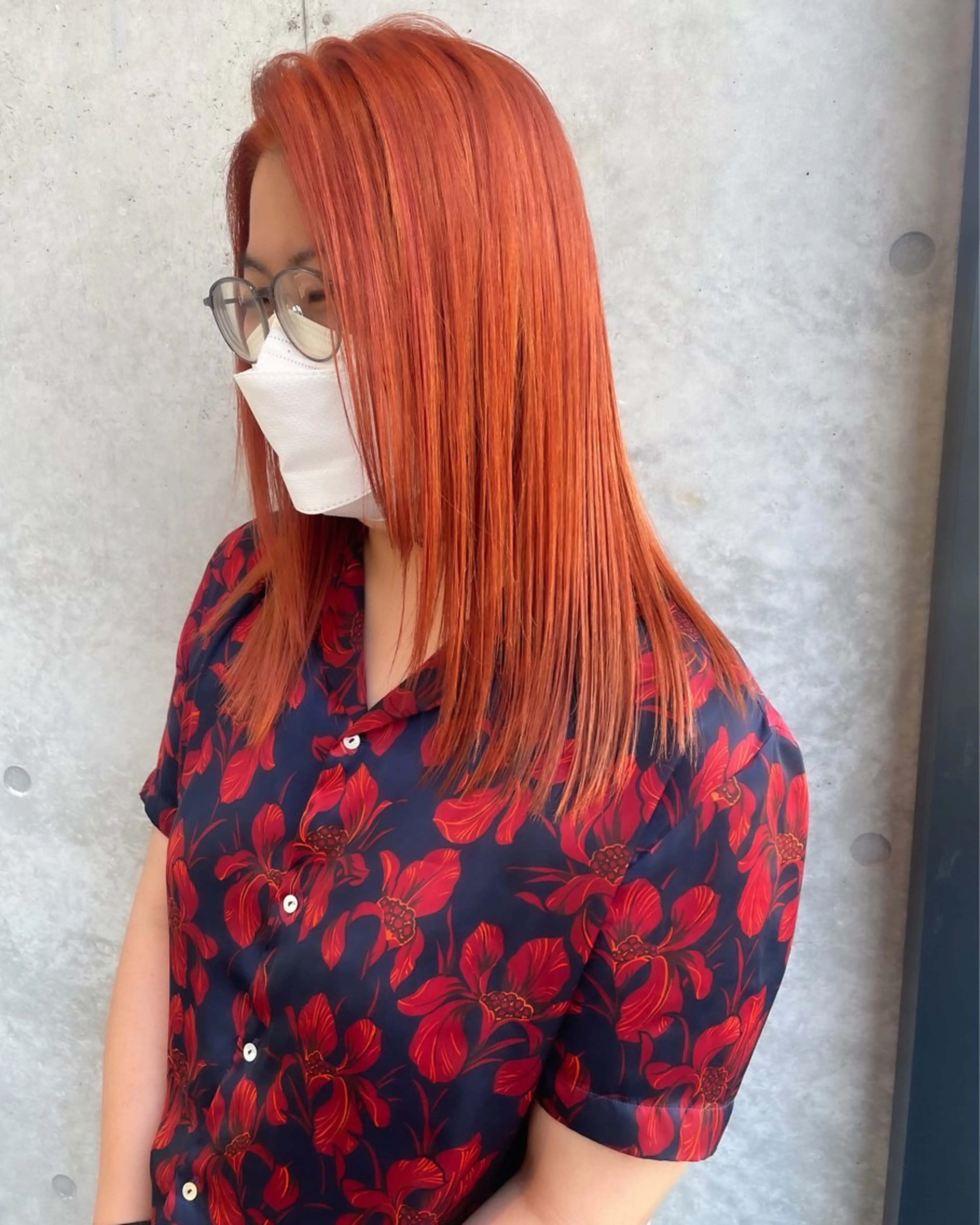 ミディアム カラー ヘアアレンジ ミニボブ/ブリーチ 🌈MISATOのヘアスタイル