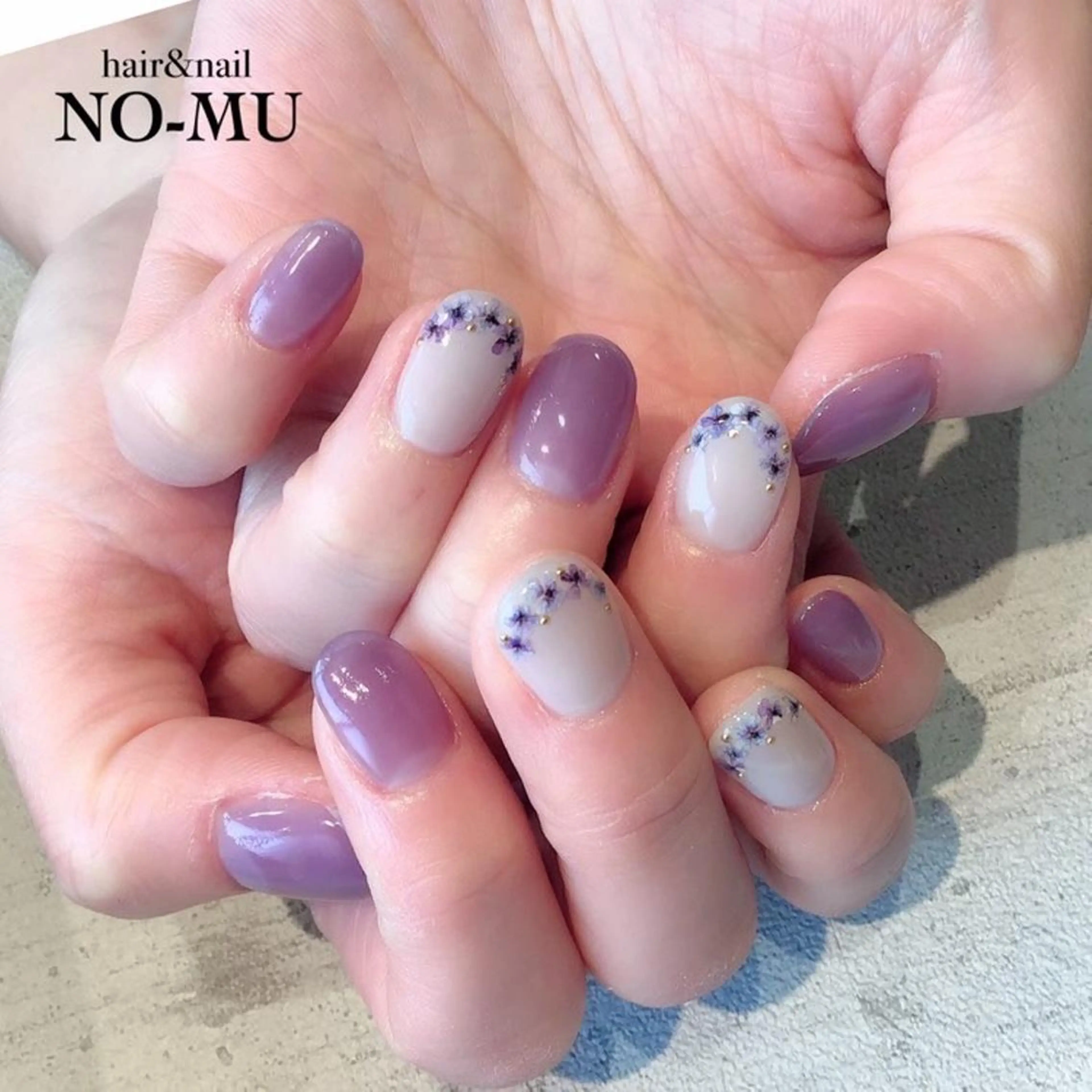 ネイル フラワーネイル hair&nail NO-MU所属・hair&nail NO-MUのネイルデザイン